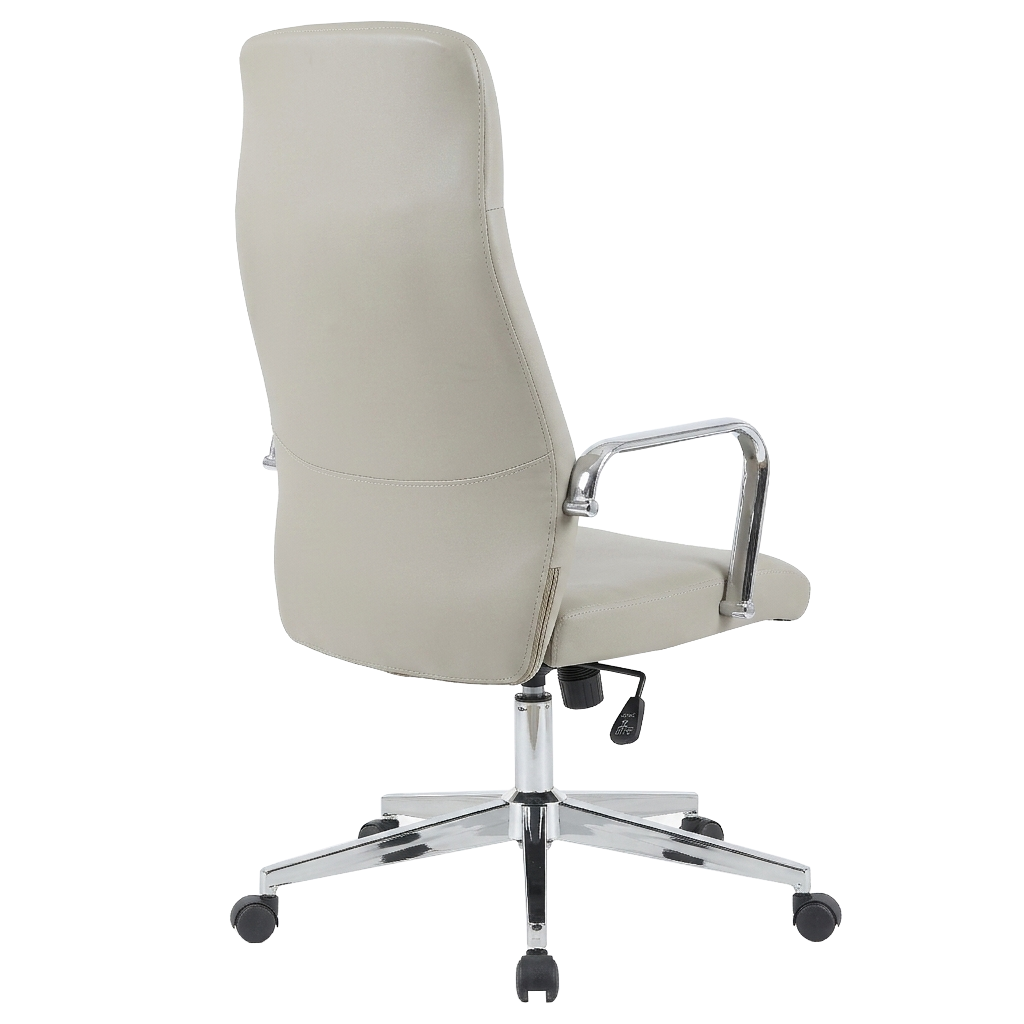 Flux Leather Office Chair Adjustable Height and Tilt with an Iron Frame