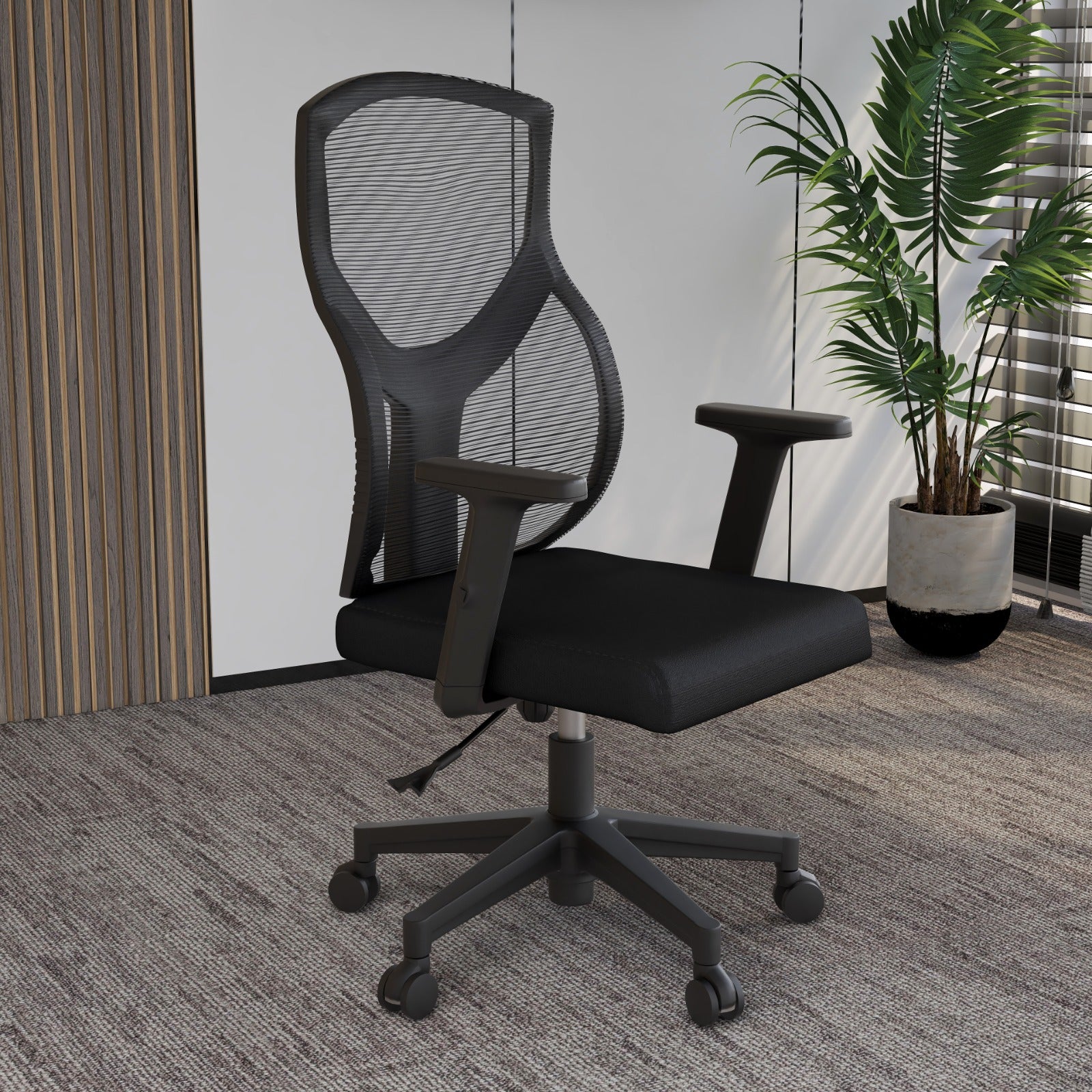 Glen Cotton Mid-Back Adjustable  Office Conference Chair
