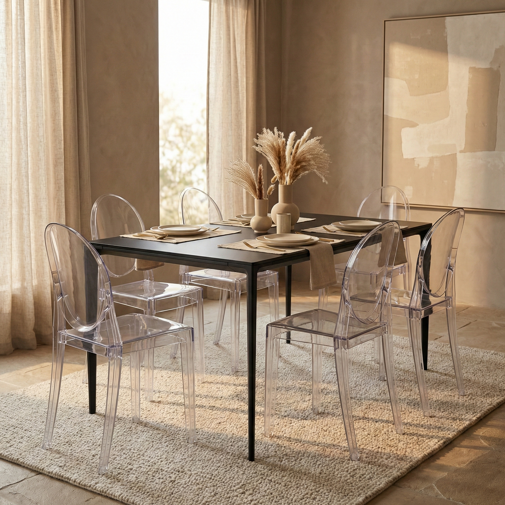 Marion Modern Transparent Acrylic Dining Chair