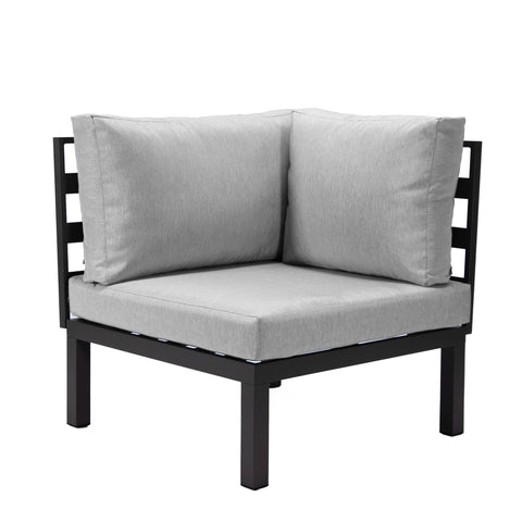 Hamilton Aluminum Patio 2-Piece Corner Seat With Cushions