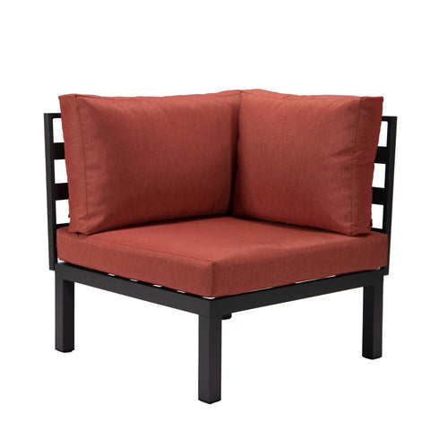 Hamilton Aluminum Patio 2-Piece Corner Seat With Cushions
