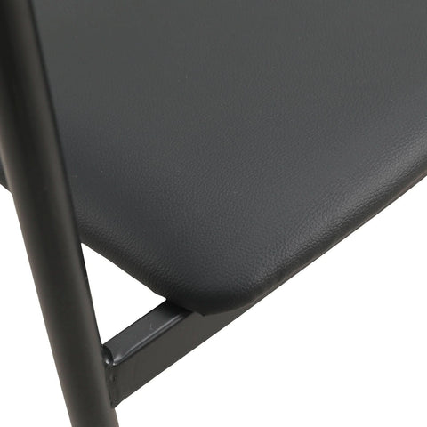 Kora Dining Chair Upholstered in Leather with Stainless Steel Frame and Legs