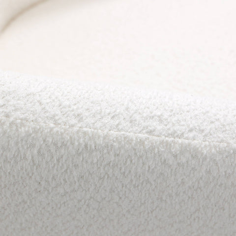 Lylo Accent Arm Chair Upholstered in Boucle/Velvet with Barrel Back Design