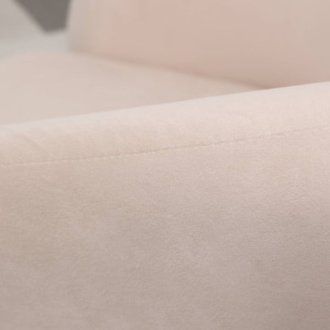 Lylo Accent Arm Chair Upholstered in Boucle/Velvet with Barrel Back Design