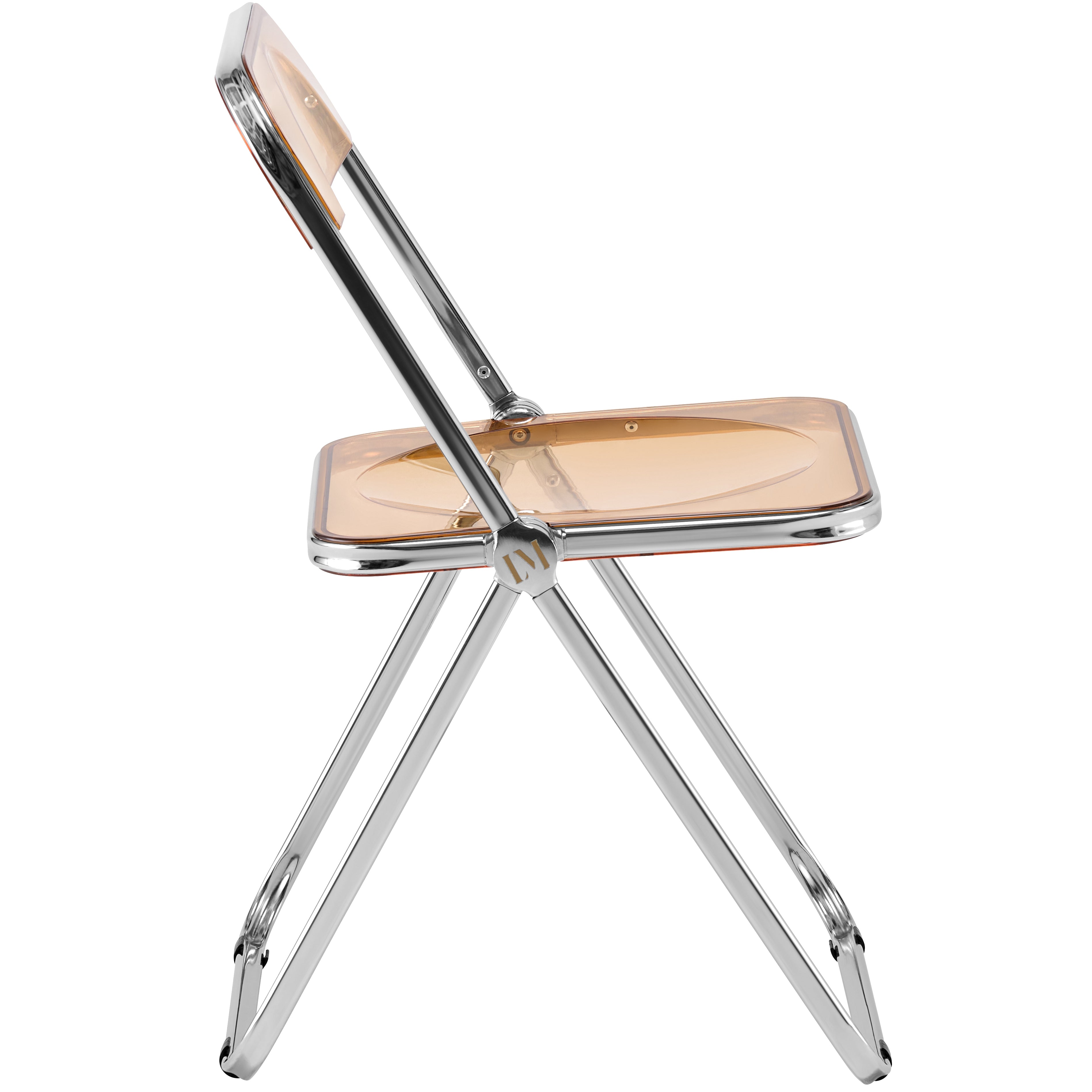 Lawrence Acrylic Folding Chair With Metal Frame