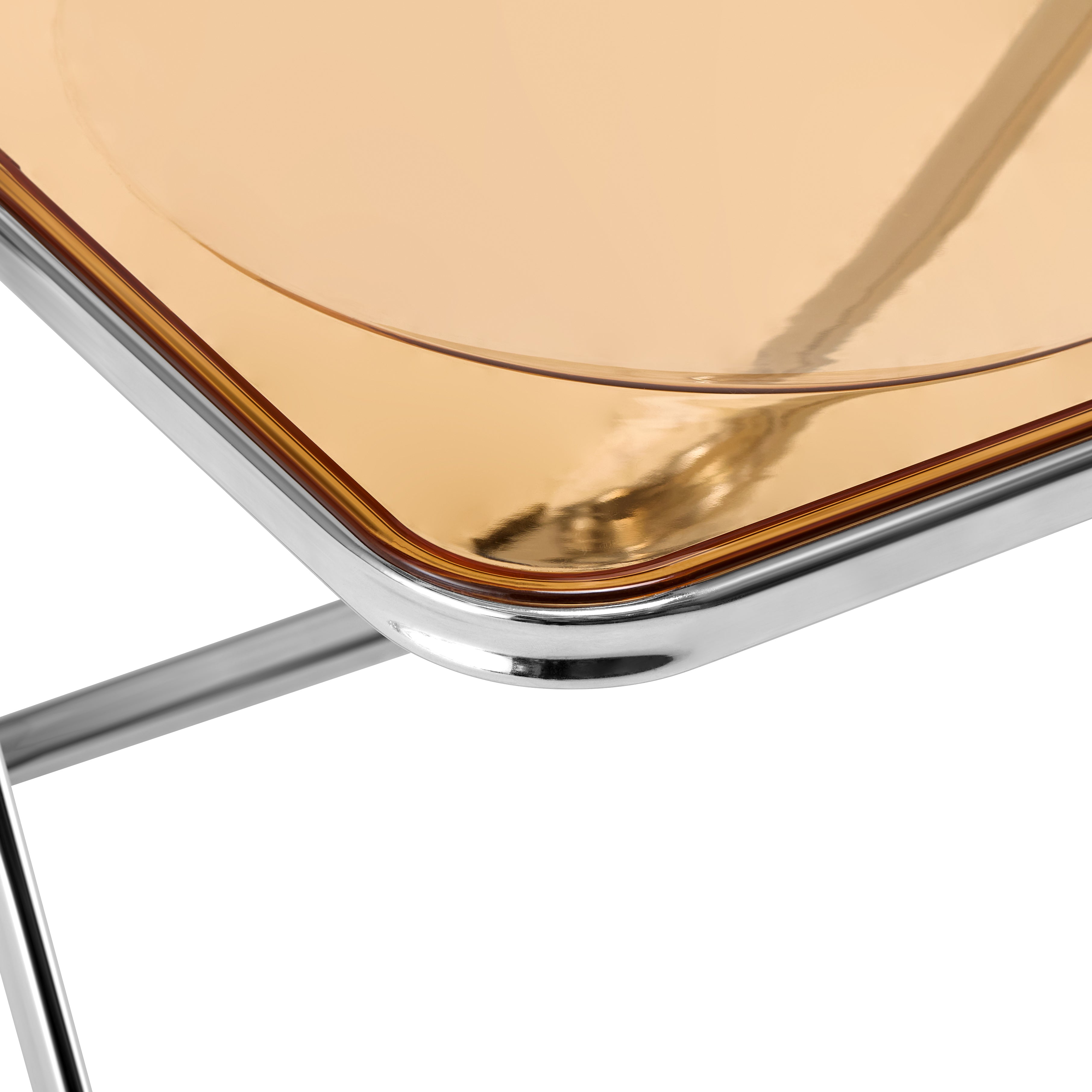 Lawrence Acrylic Folding Chair With Metal Frame