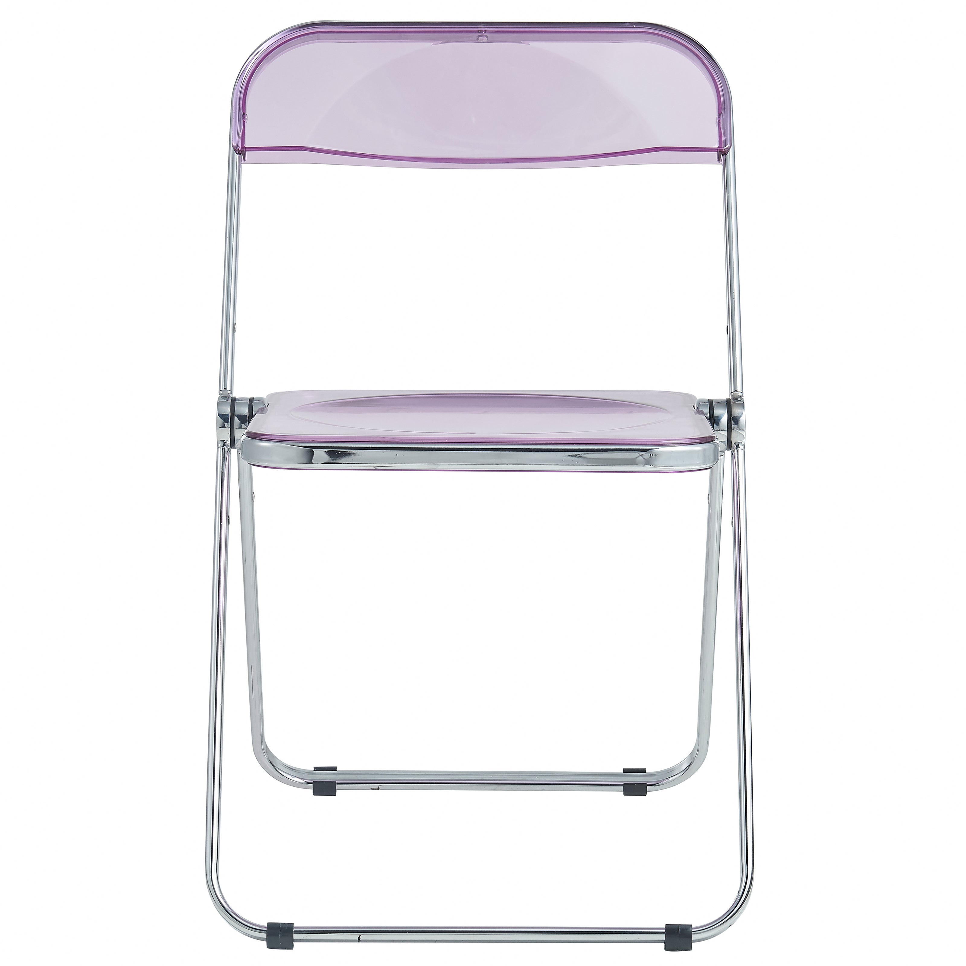 Lawrence Acrylic Folding Chair With Metal Frame