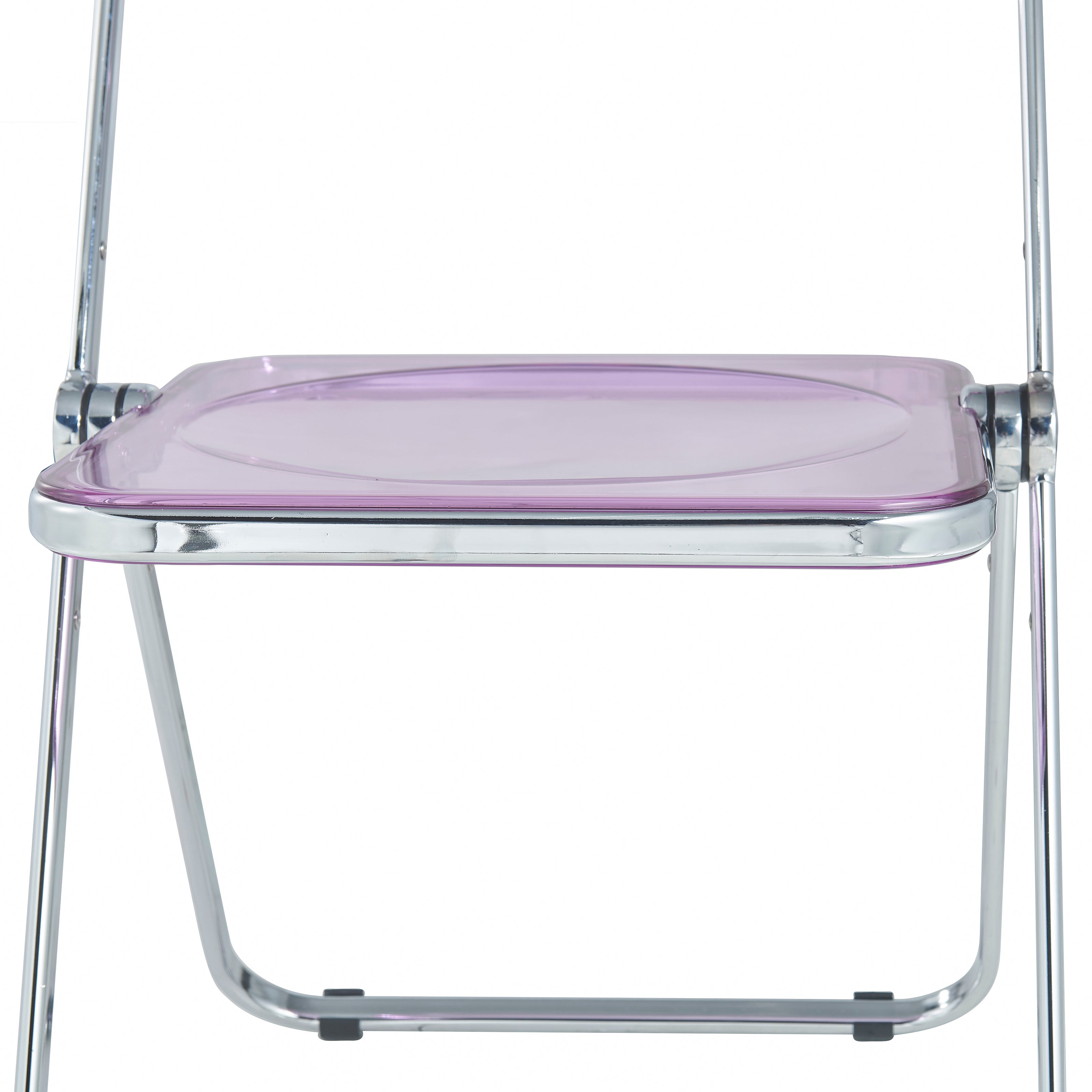 Lawrence Acrylic Folding Chair With Metal Frame