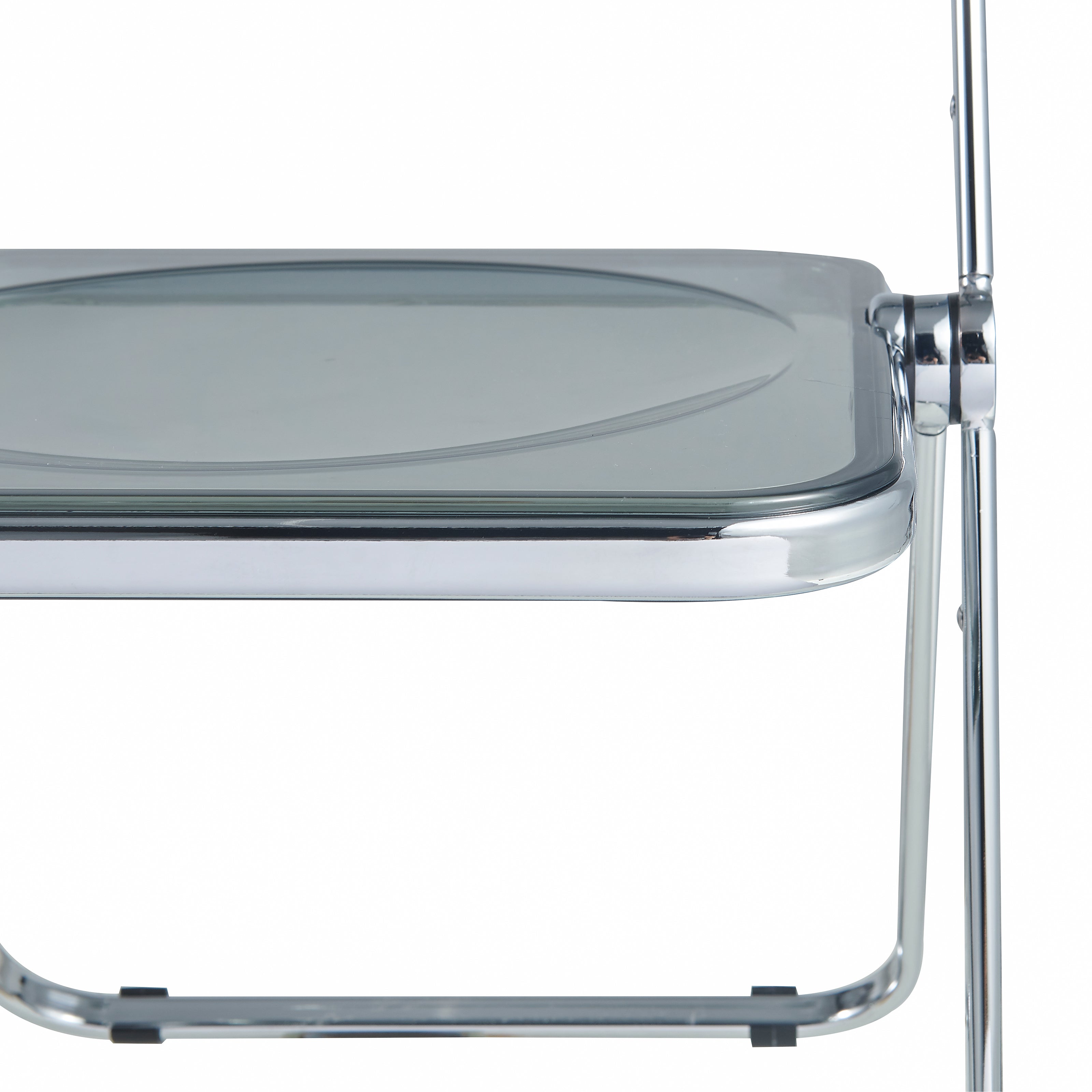 Lawrence Acrylic Folding Chair With Metal Frame