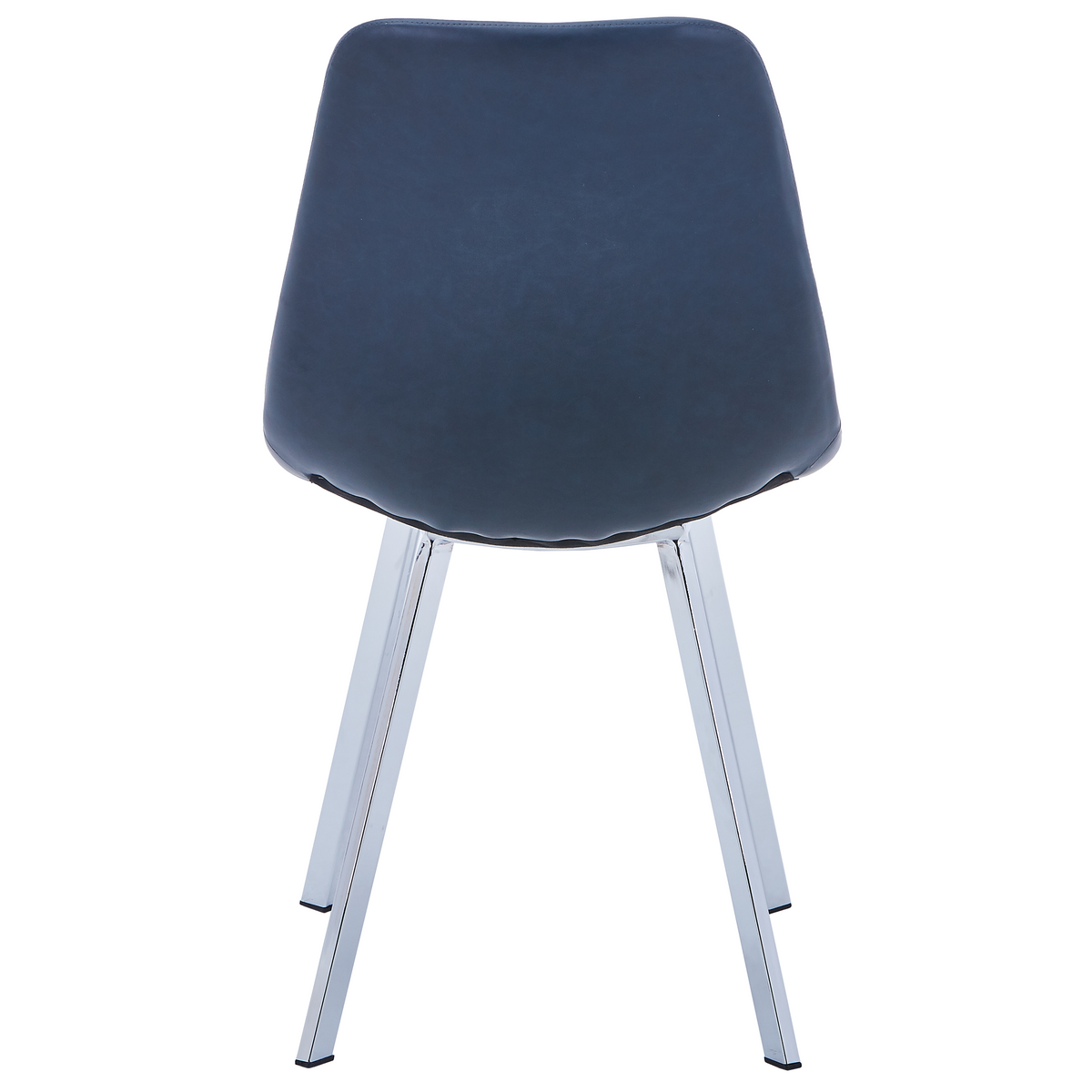 Markley Leather Dining Chair With Steel Legs