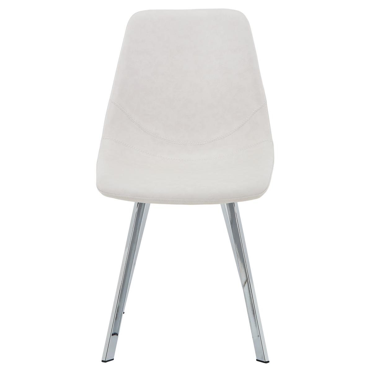 Markley Leather Dining Chair With Steel Legs