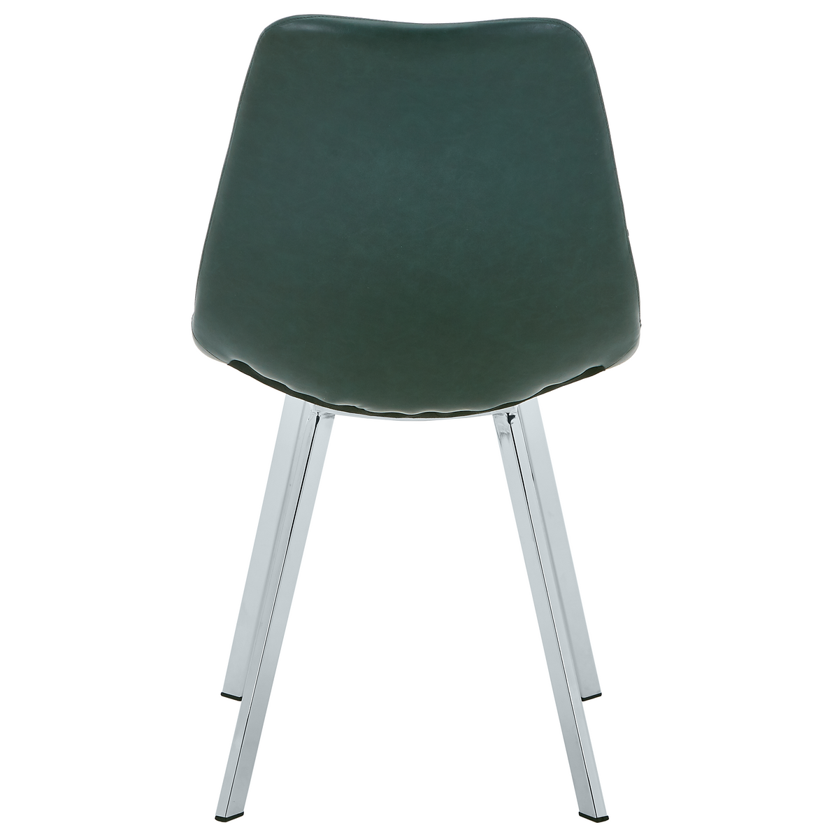 Markley Leather Dining Chair With Steel Legs