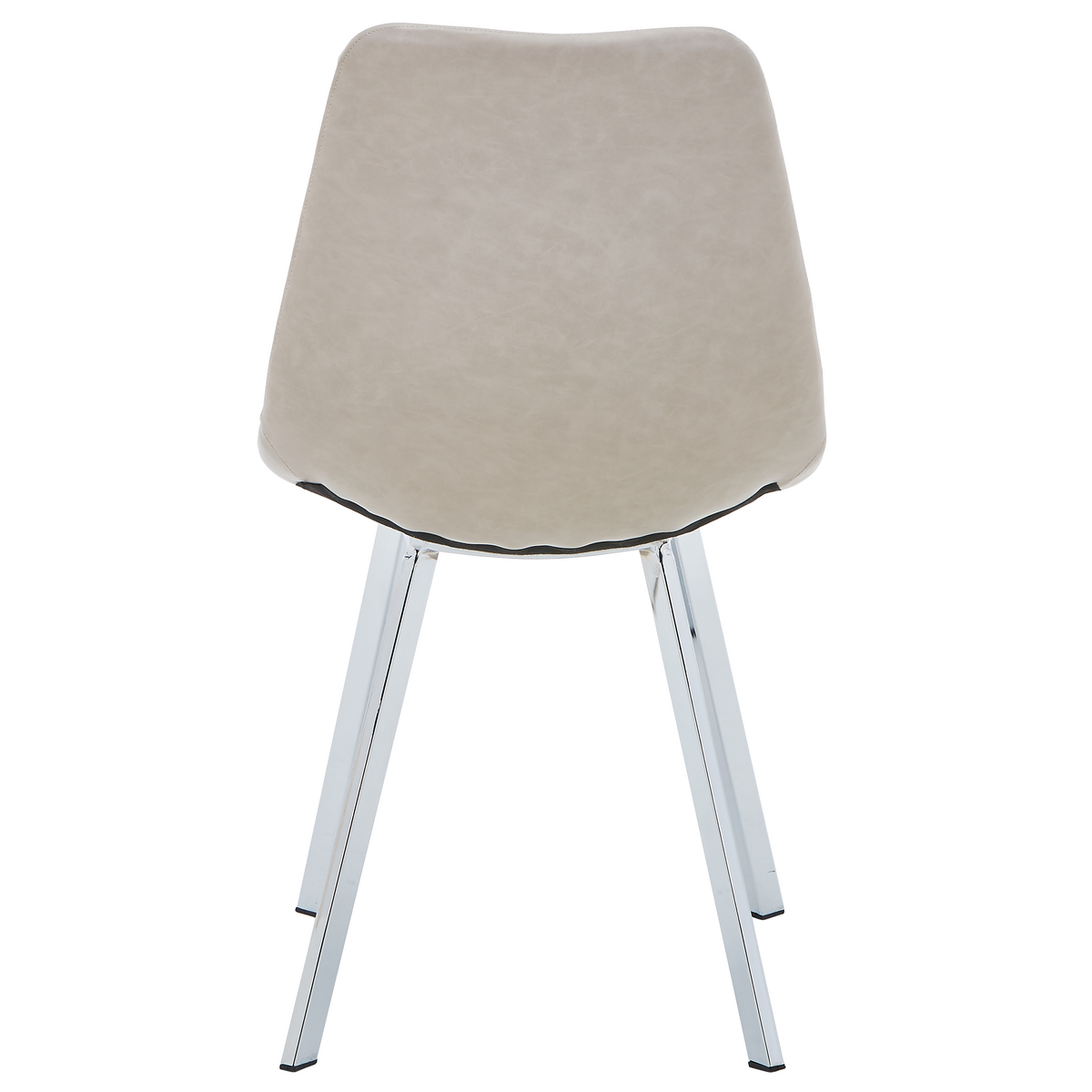 Markley Leather Dining Chair With Steel Legs