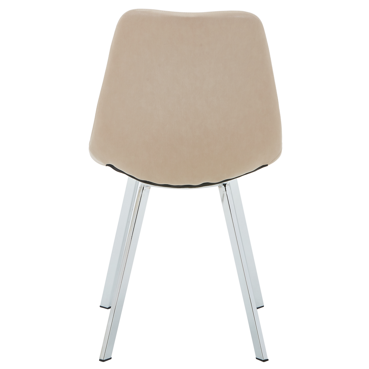 Markley Leather Dining Chair With Steel Legs