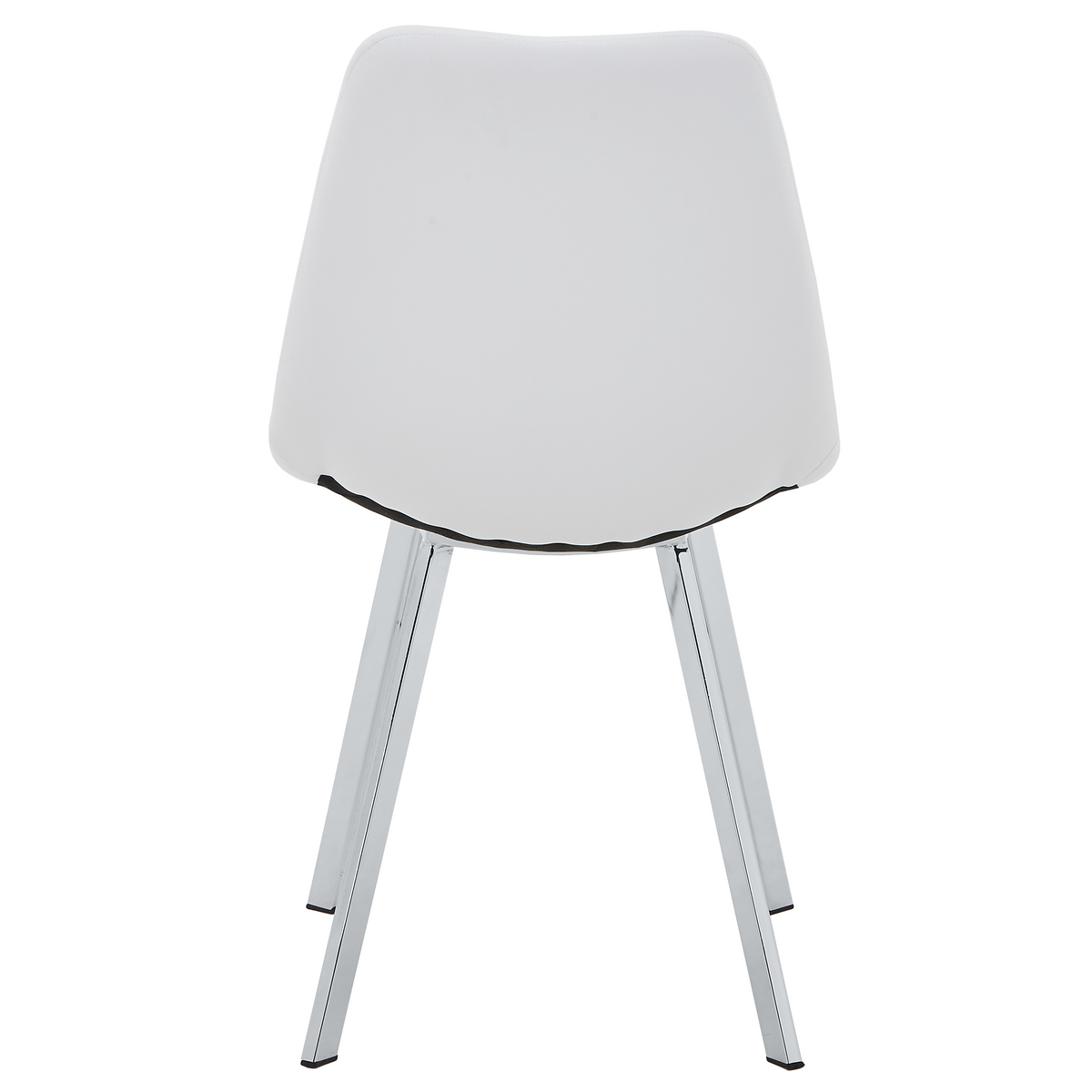 Markley Leather Dining Chair With Steel Legs
