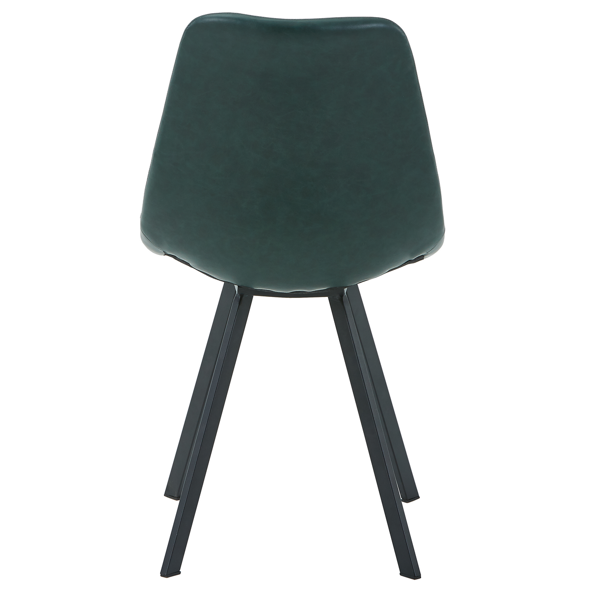 Markley Leather Dining Chair With Steel Legs