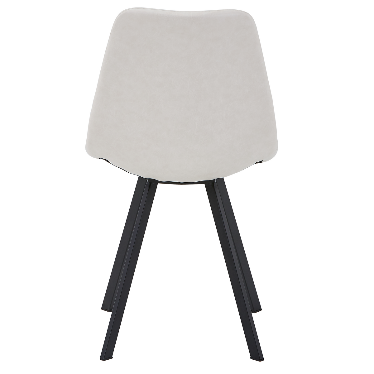 Markley Leather Dining Chair With Steel Legs