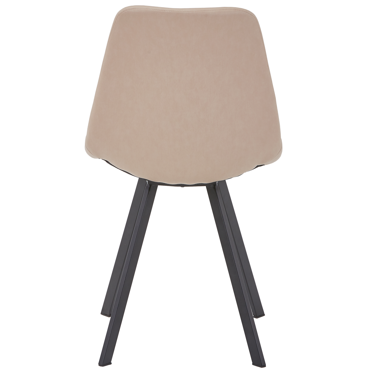 Markley Leather Dining Chair With Steel Legs
