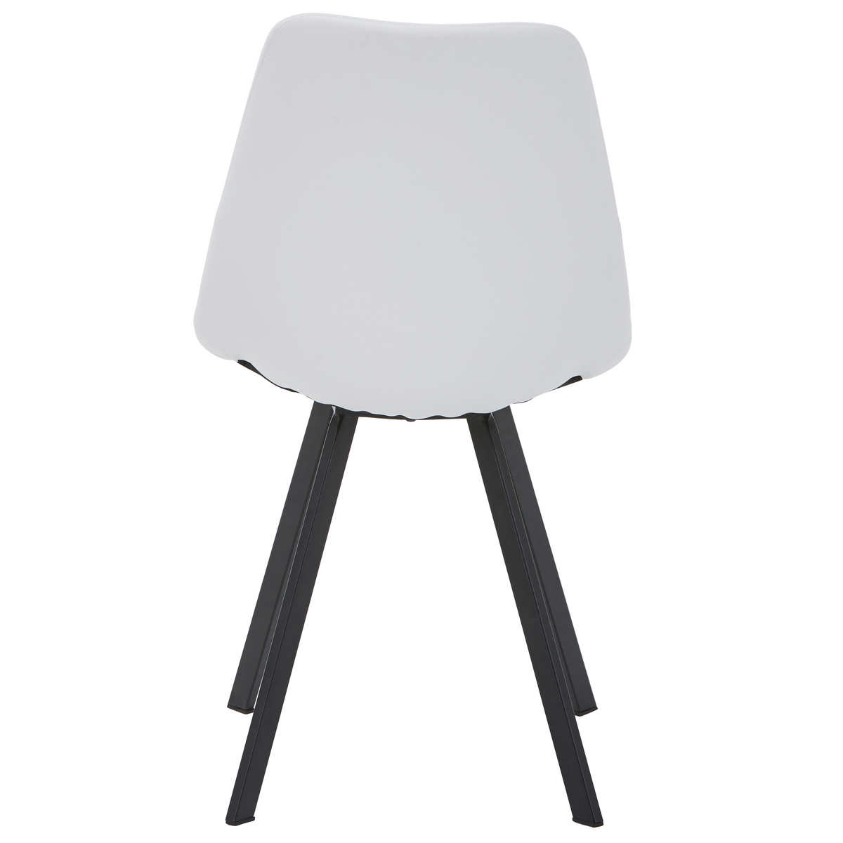 Markley Leather Dining Chair With Steel Legs
