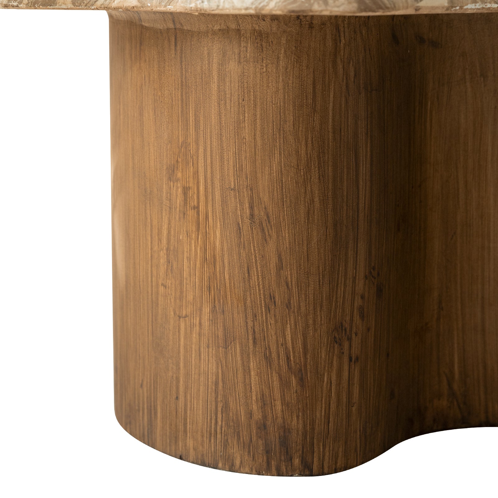 Monaco Fiberstone Coffee Table With Pedestal Base for Indoor and Outdoor