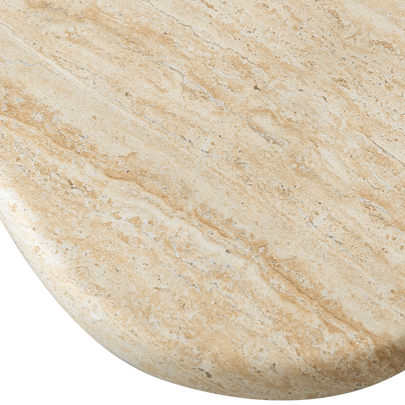 Maria Fiberstone Coffee Table Organic Shape Design Tabletop for Indoor and Outdoor