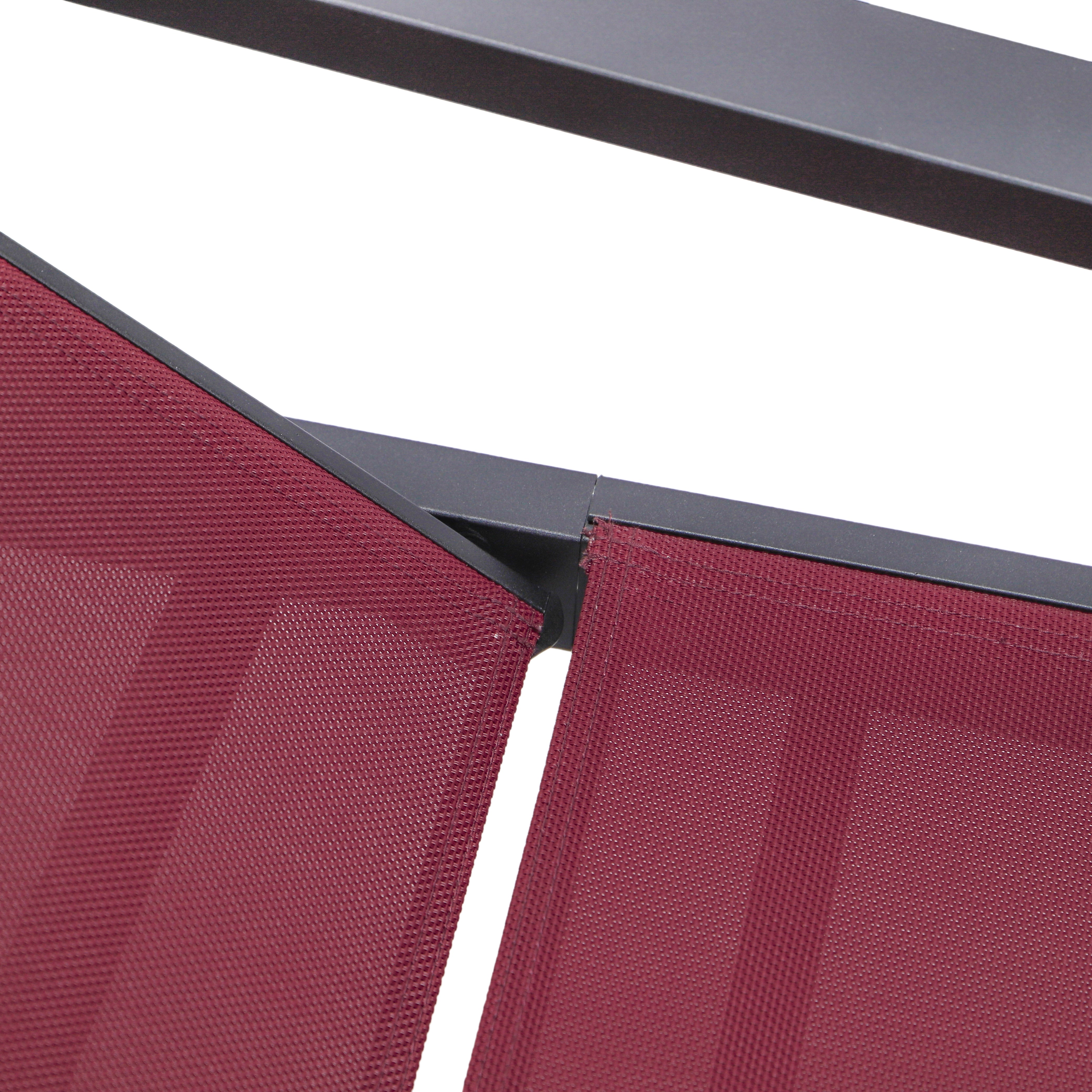 Marlin Aluminum Outdoor Chaise Lounge Chair with Sling Fabric Seat