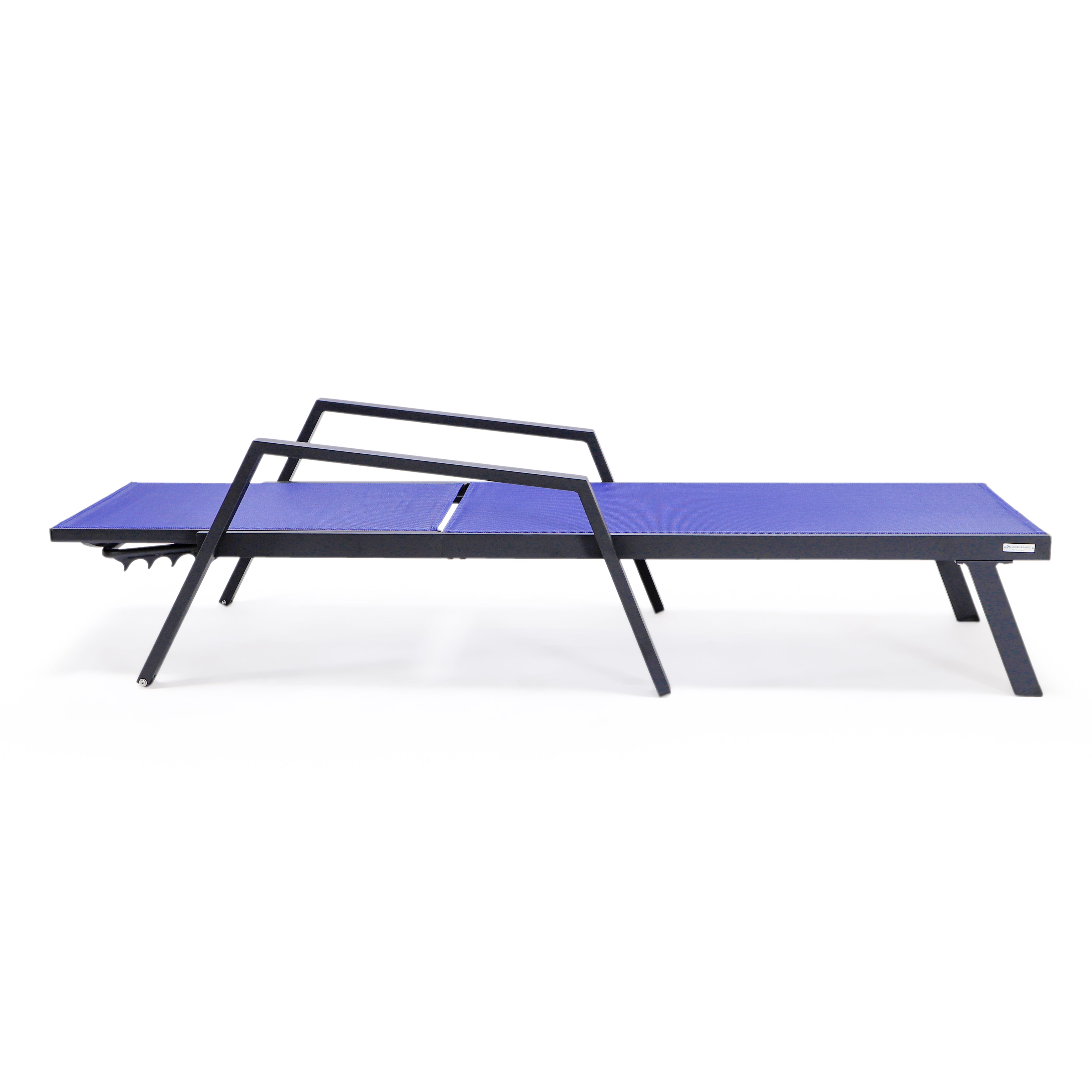 Marlin Aluminum Outdoor Chaise Lounge Chair with Sling Fabric Seat