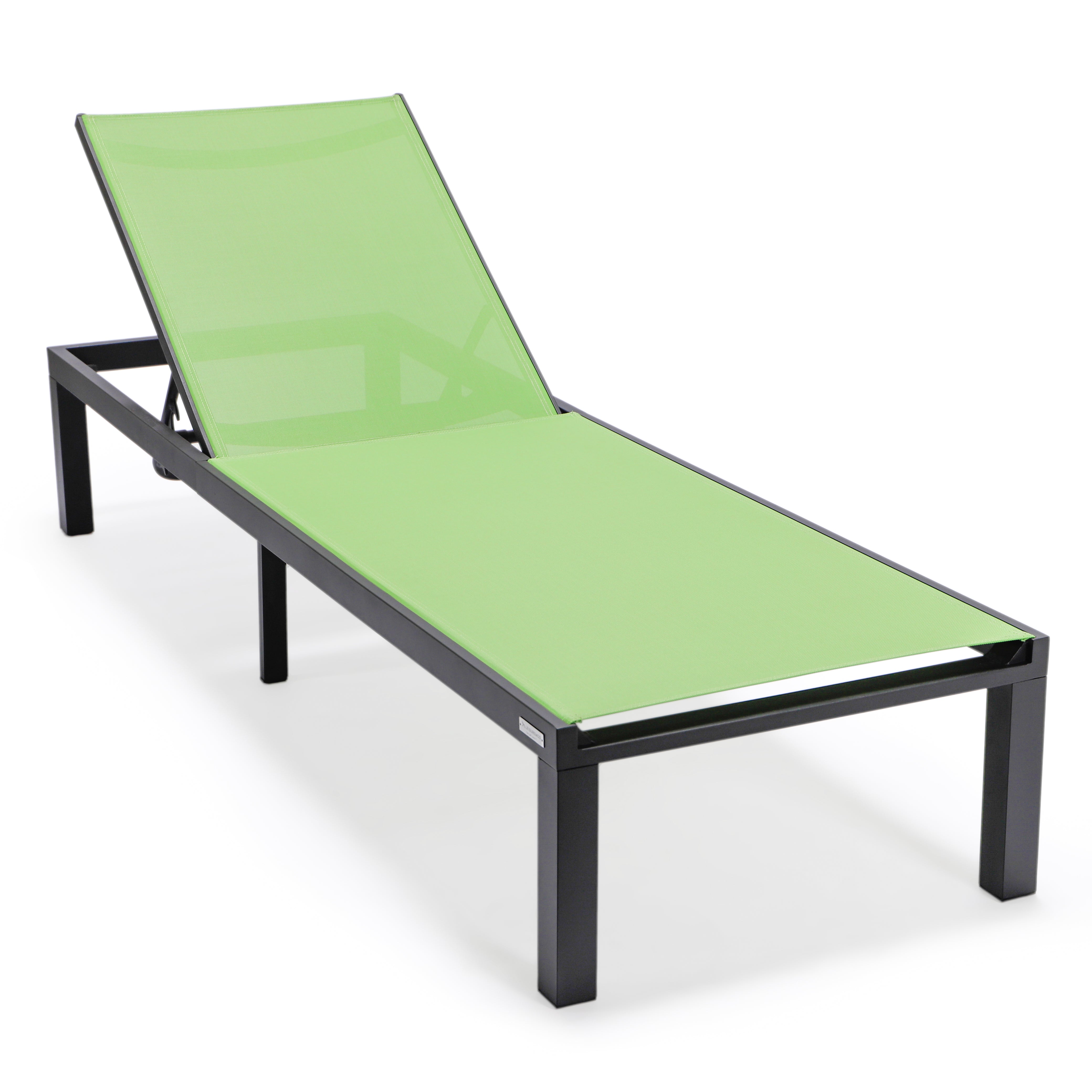 Marlin Aluminum Outdoor Chaise Lounge Chair with Sling Fabric Seat