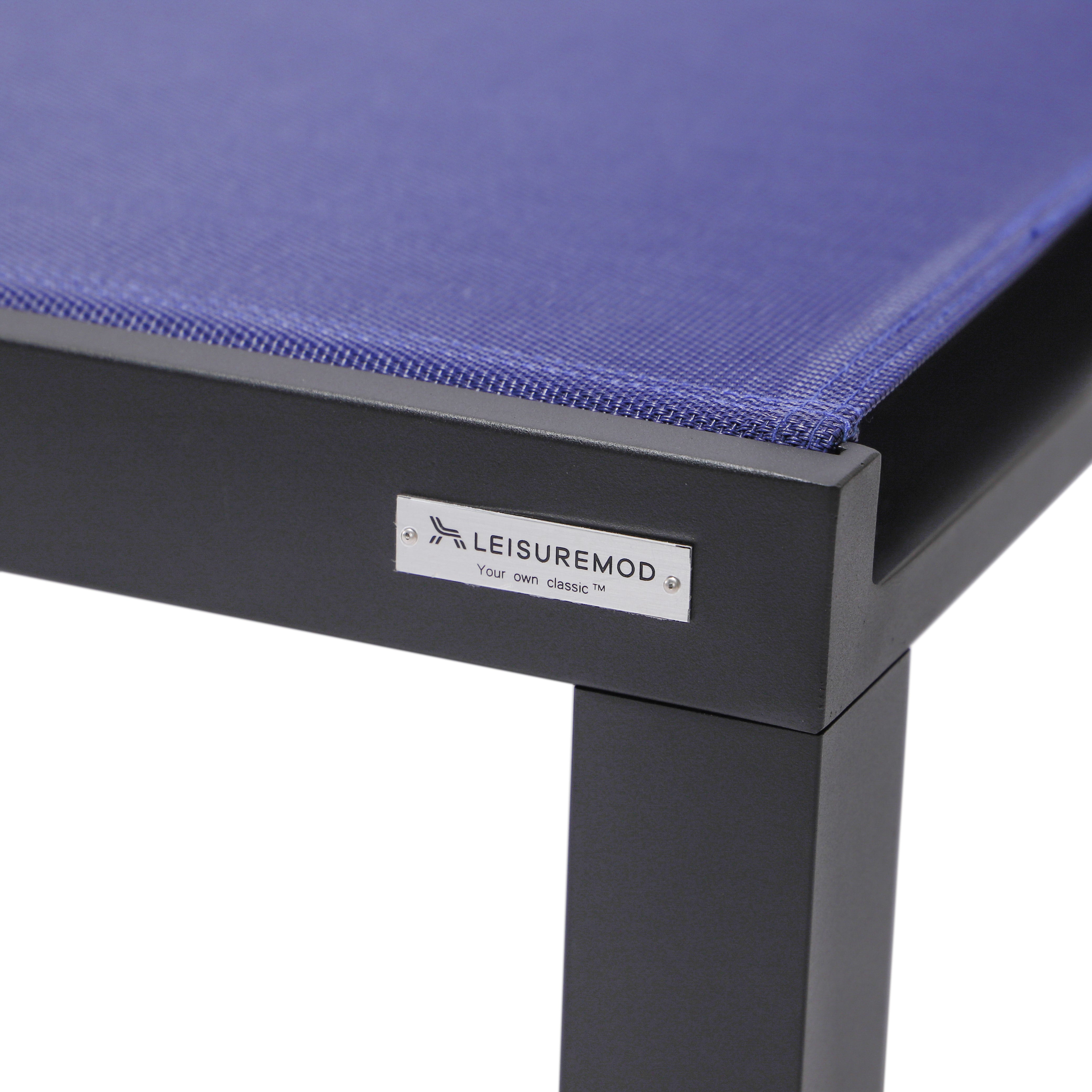 Marlin Aluminum Outdoor Chaise Lounge Chair with Sling Fabric Seat