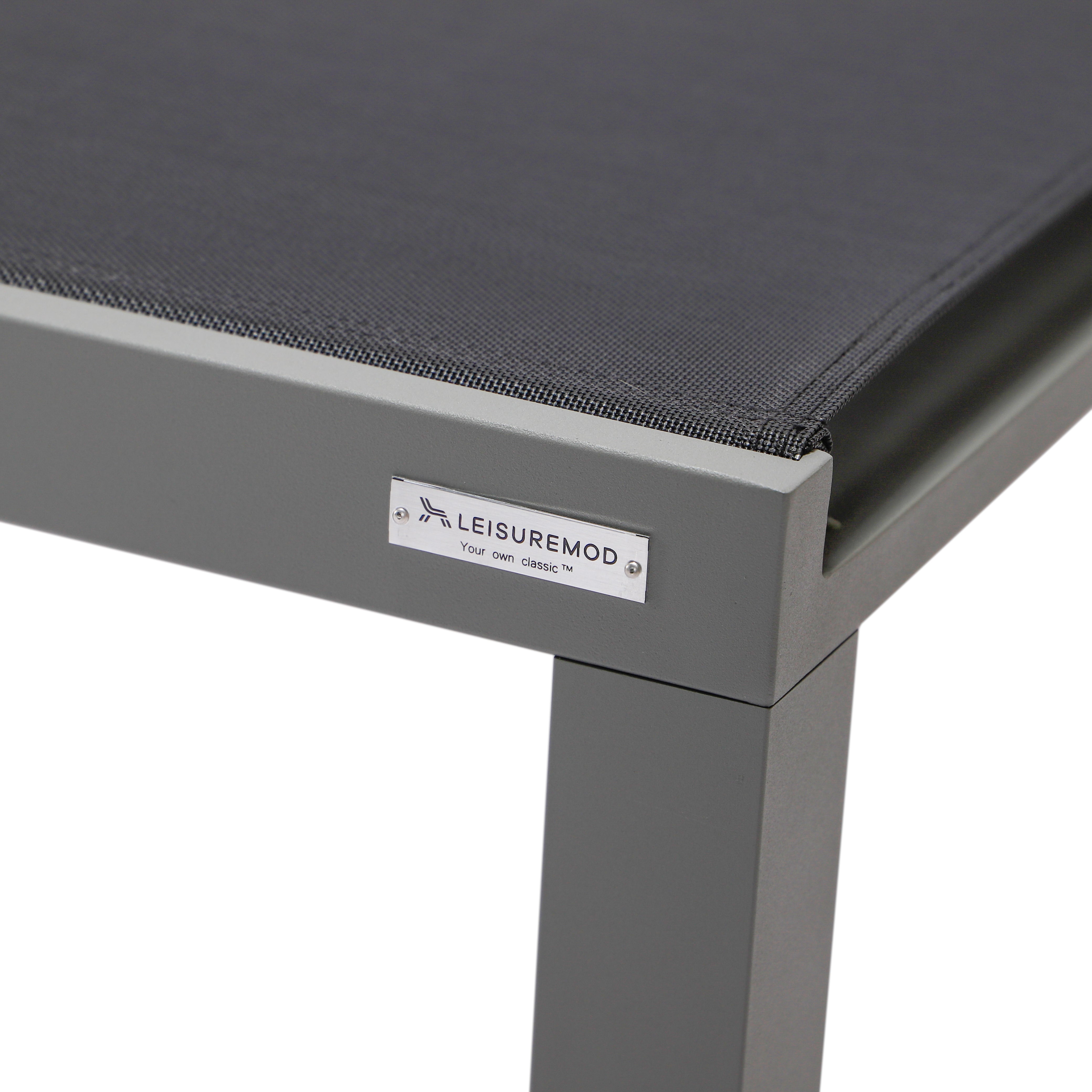 Marlin Aluminum Outdoor Chaise Lounge Chair with Sling Fabric Seat