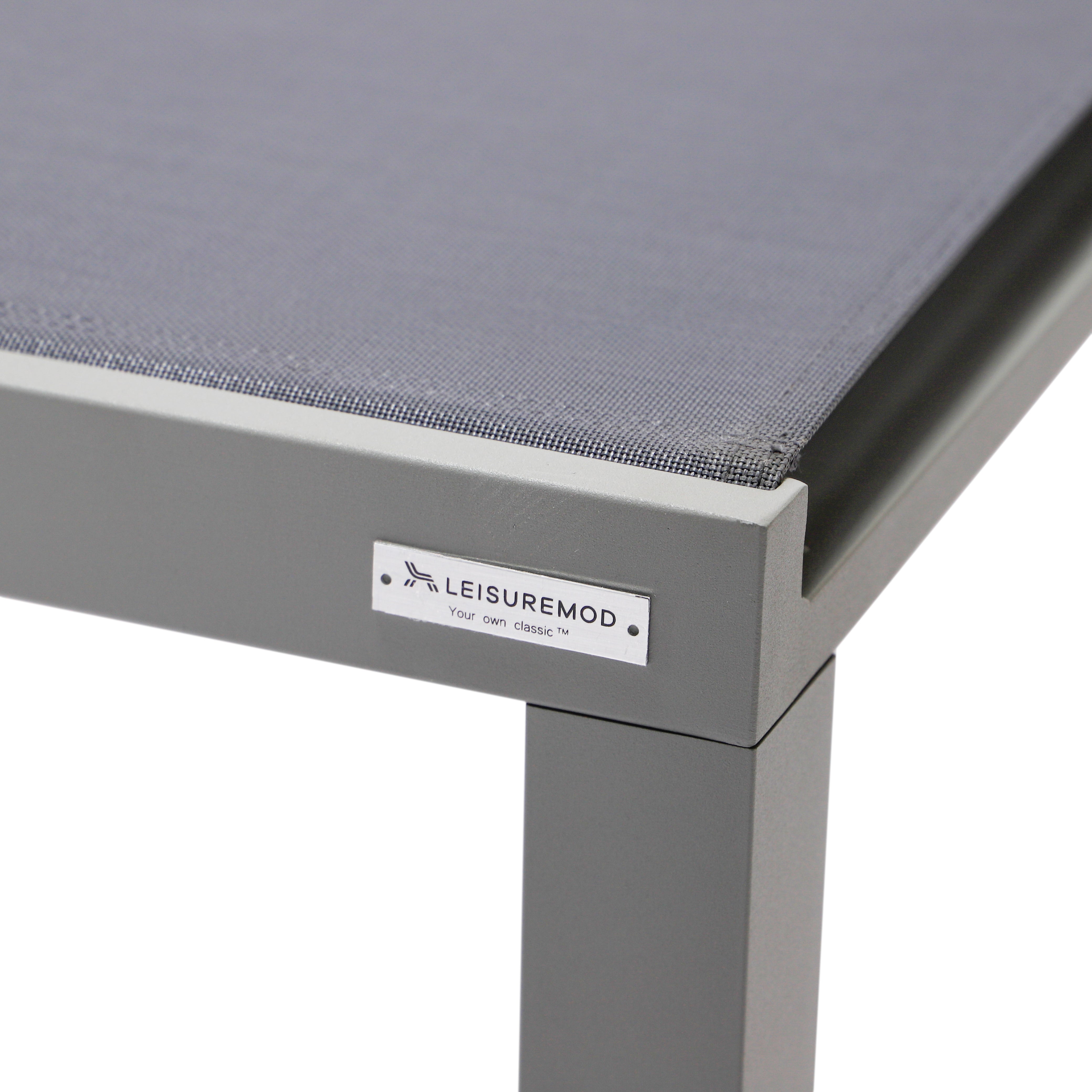 Marlin Aluminum Outdoor Chaise Lounge Chair with Sling Fabric Seat