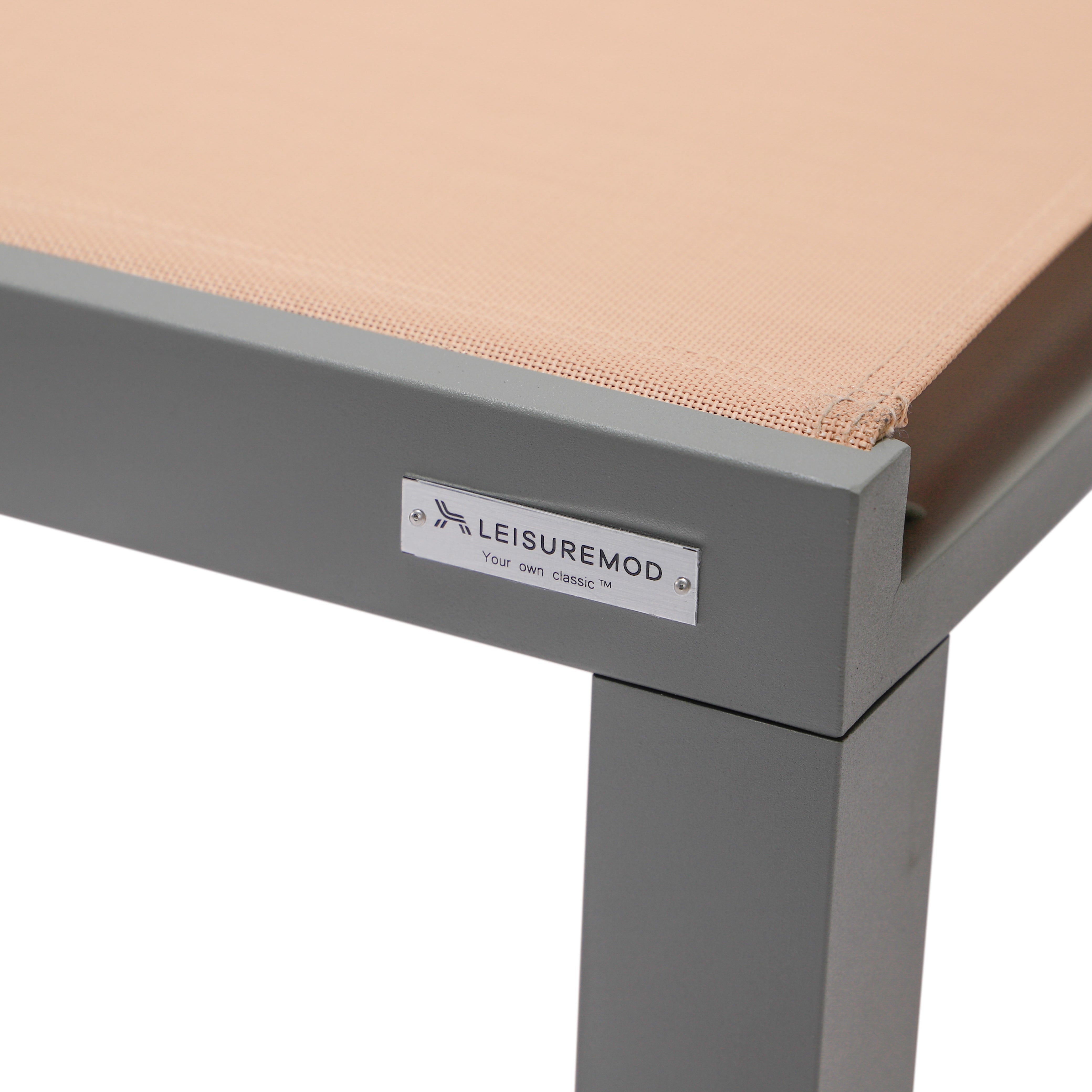 Marlin Aluminum Outdoor Chaise Lounge Chair with Sling Fabric Seat