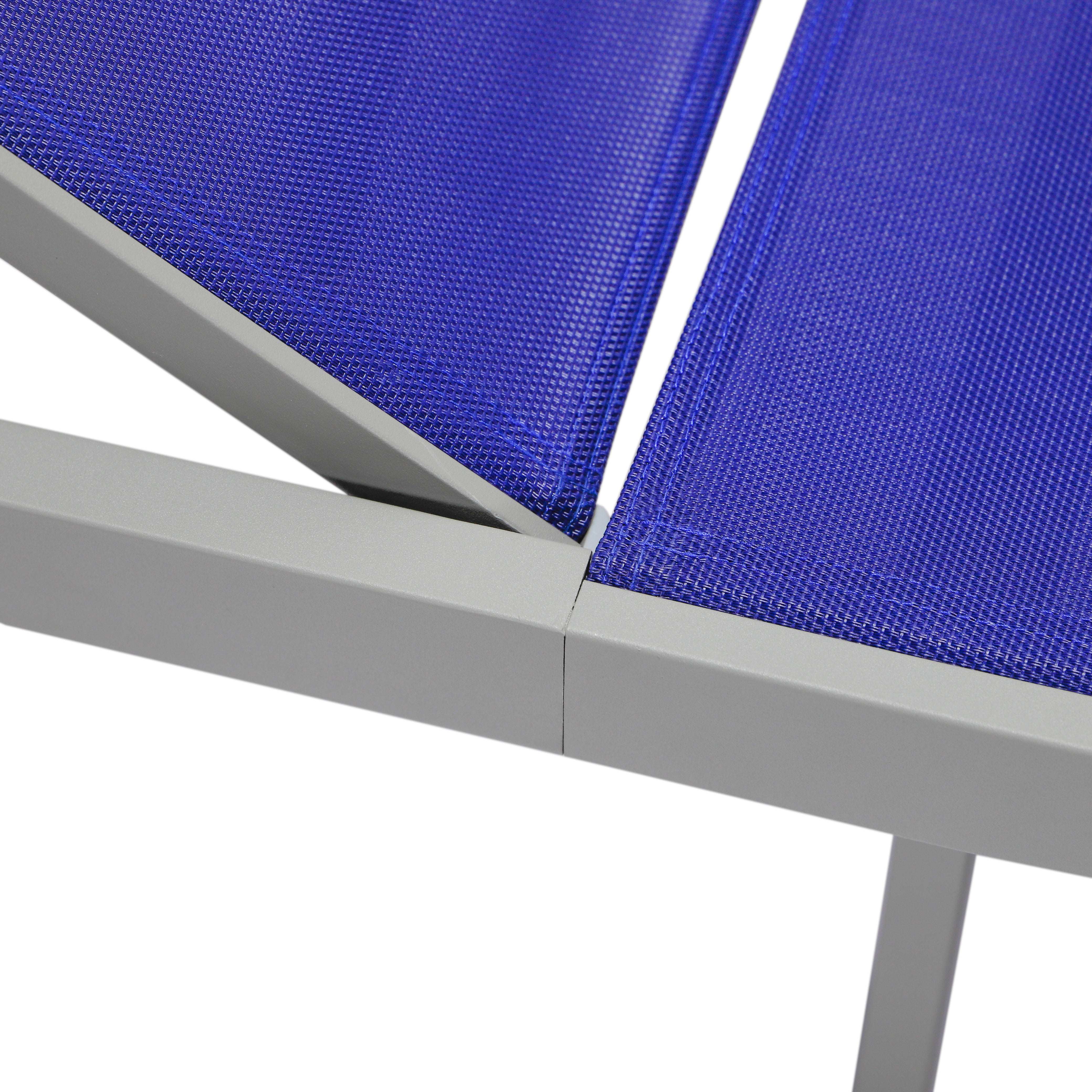 Marlin Aluminum Outdoor Chaise Lounge Chair with Sling Fabric Seat