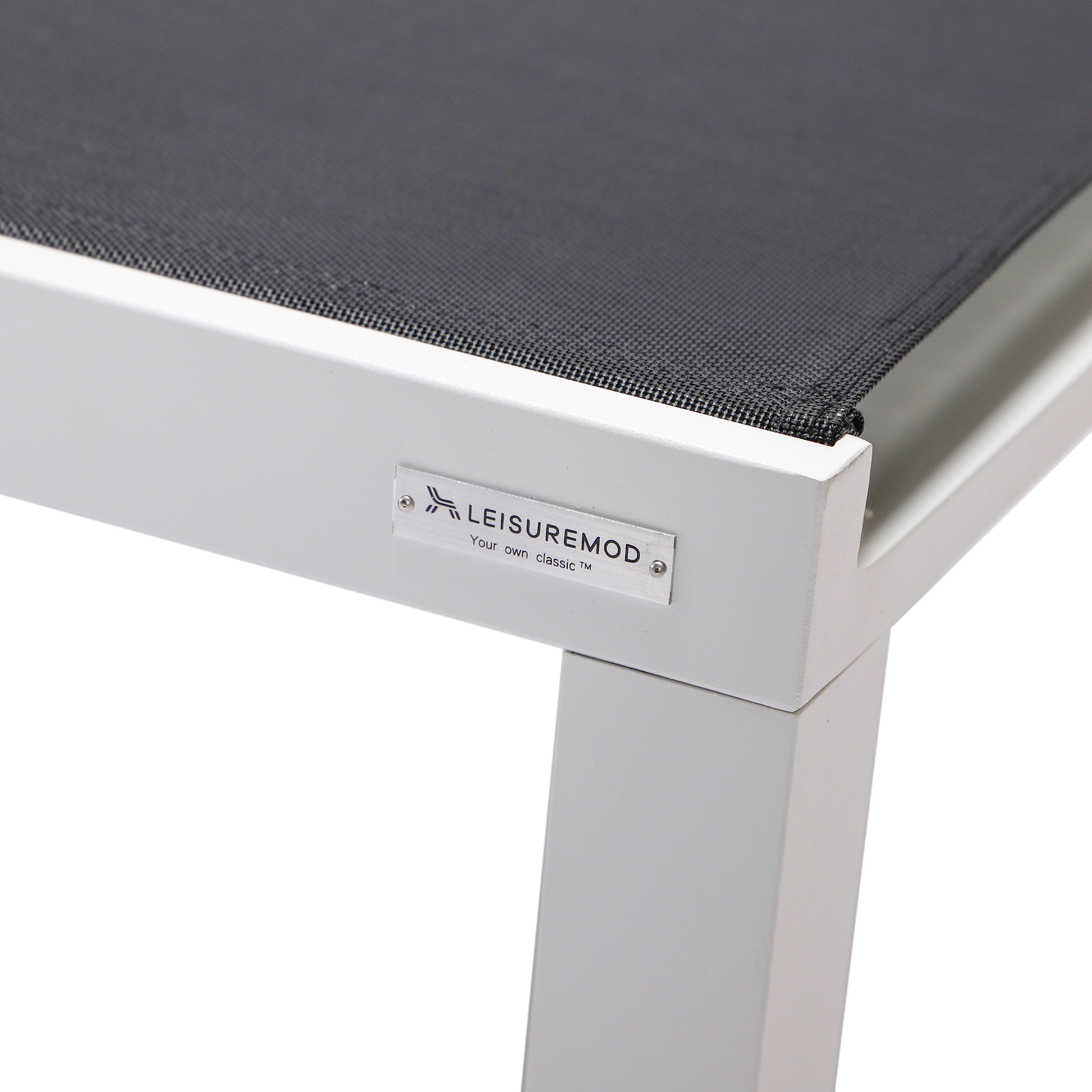 Marlin Aluminum Outdoor Chaise Lounge Chair with Sling Fabric Seat