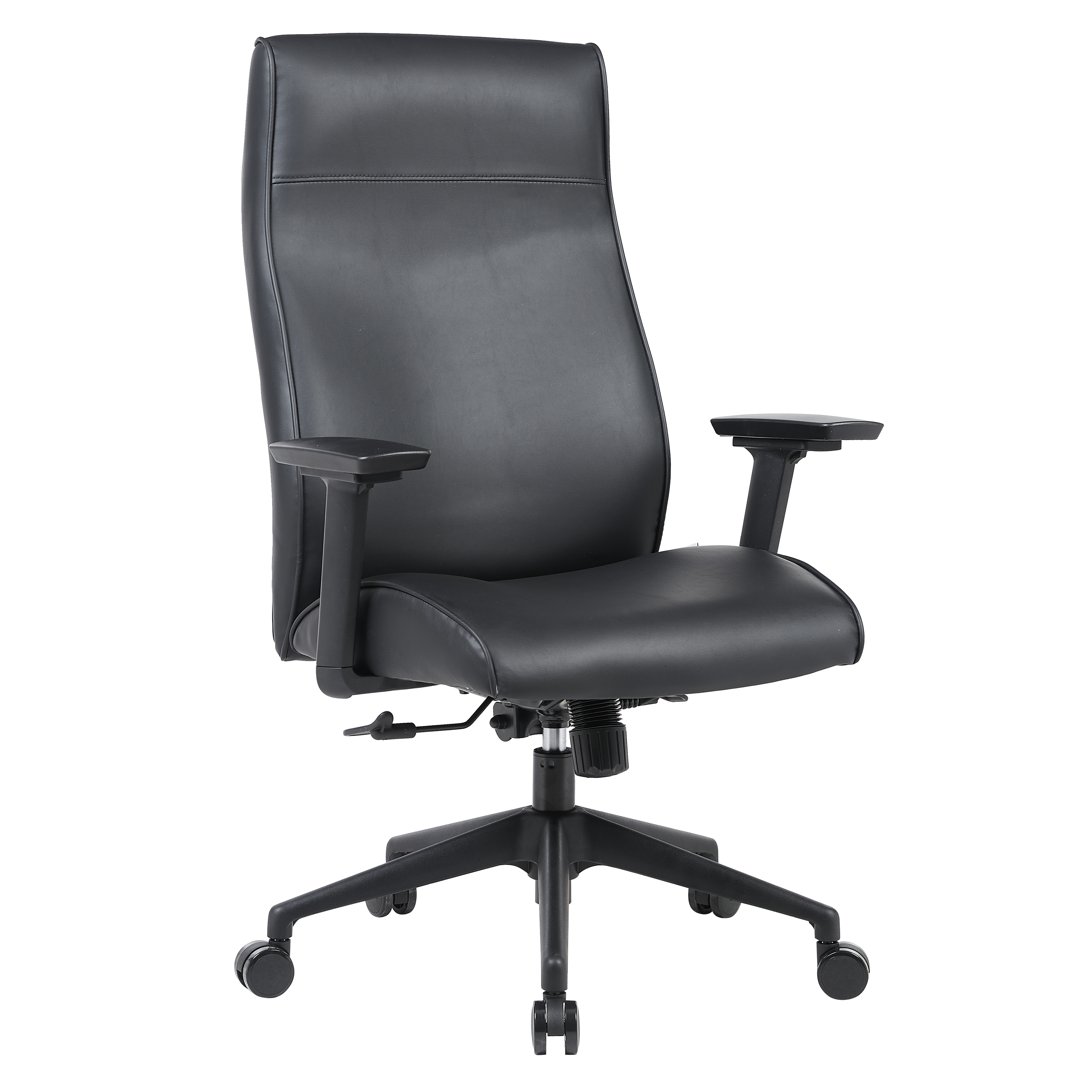 Maxwell Leather Office Chair Stainless Steel Frame and Nylon Base