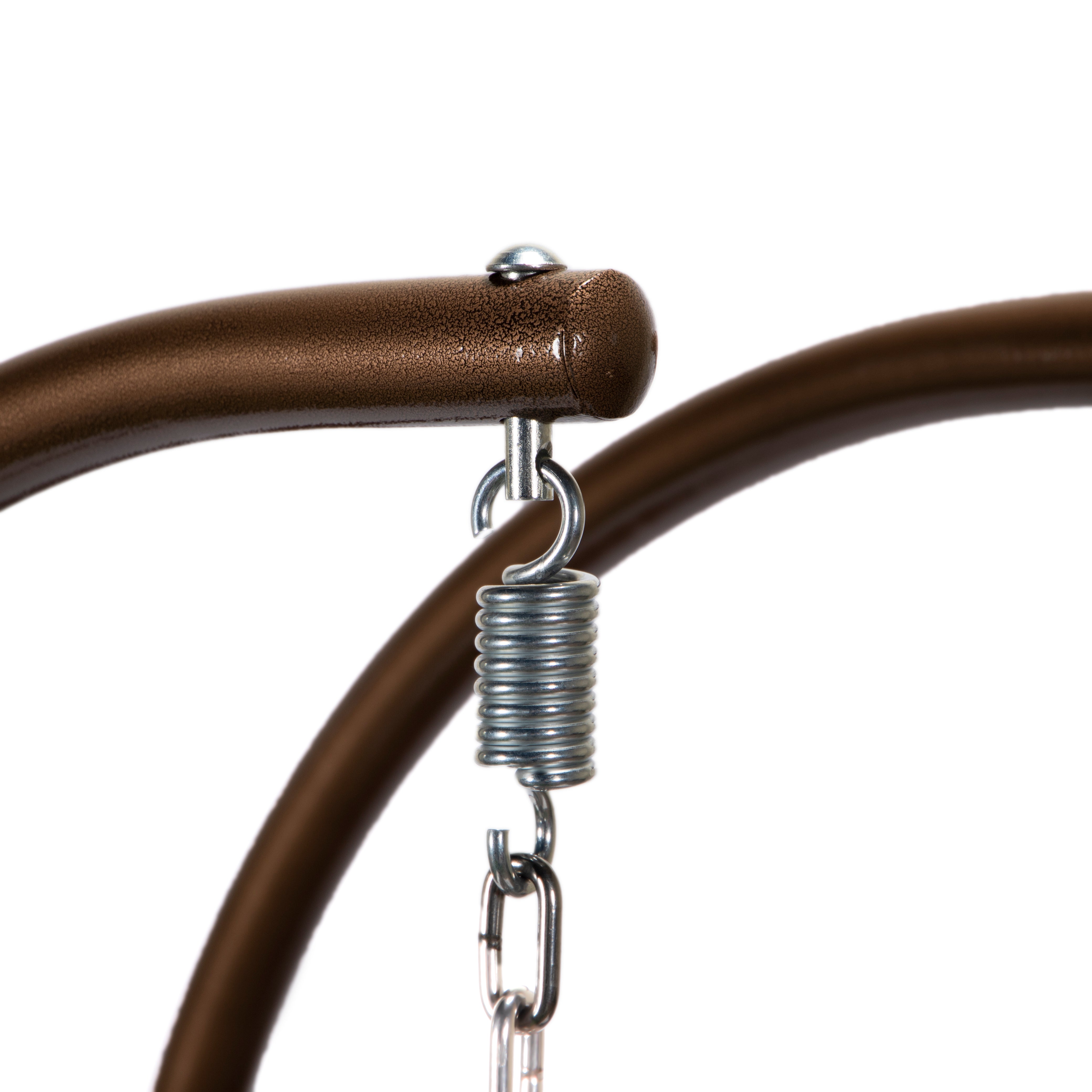 Mendoza 2-Person Wicker Hanging Egg Swing Chair with Removable Cushions and Iron Base