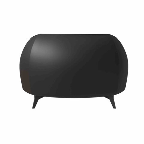 Opula Single-Seater Leather Sofa Accent Armchair with Stainless Steel Legs