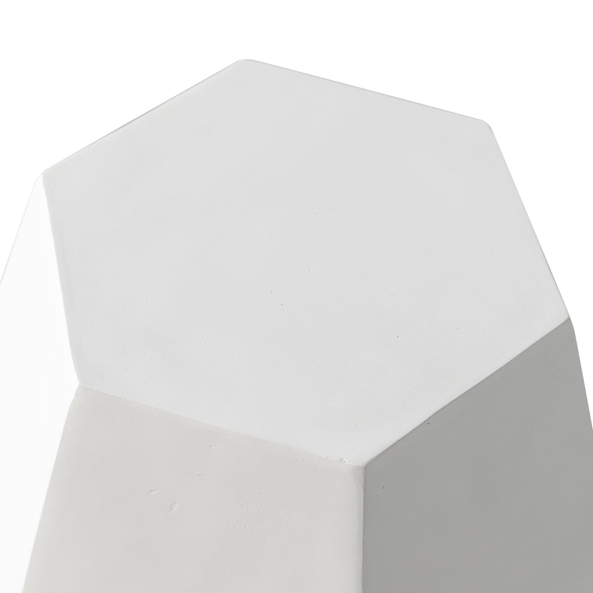 Pyrite Geometric Side/End Table in Fiberstone
