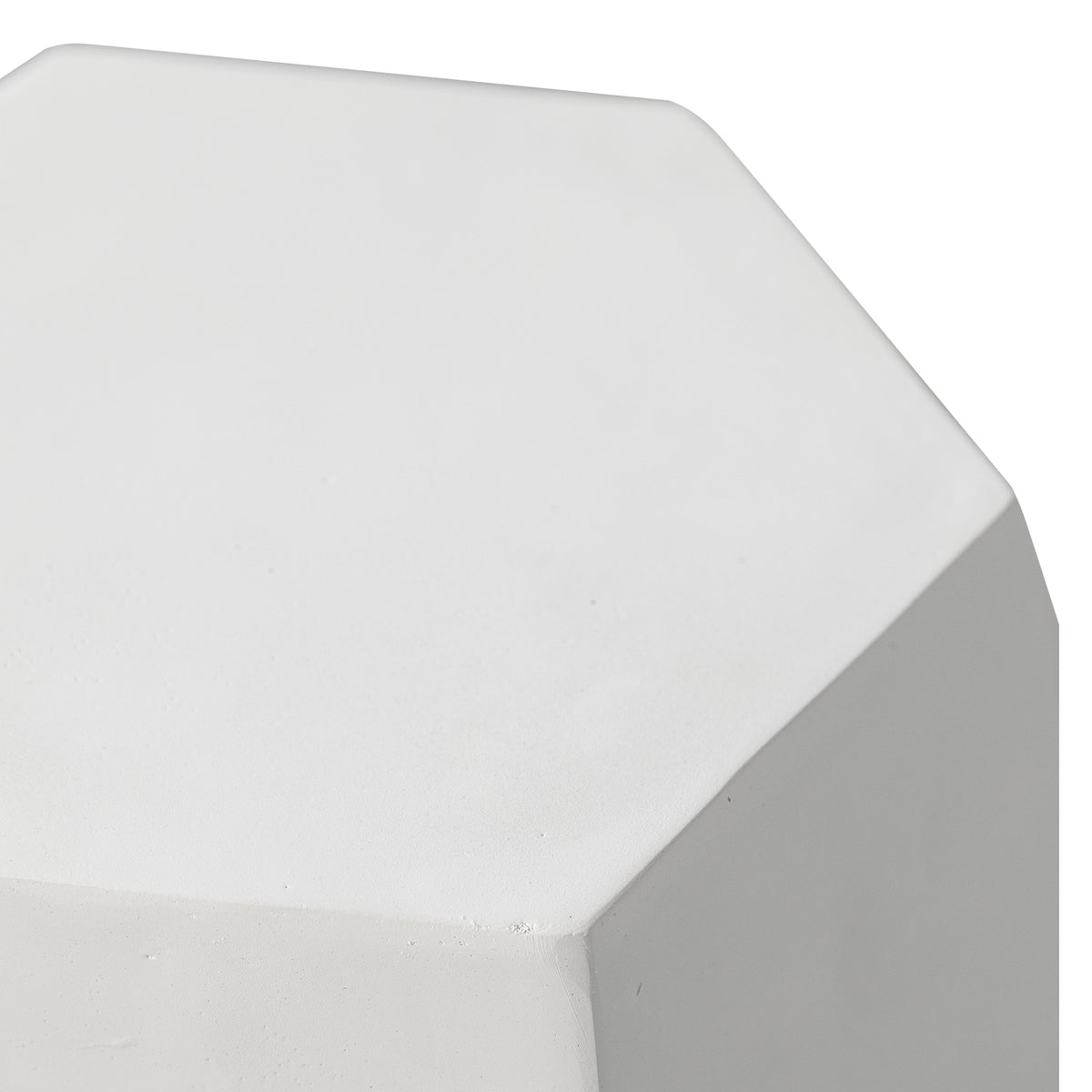 Pyrite Geometric Side/End Table in Fiberstone