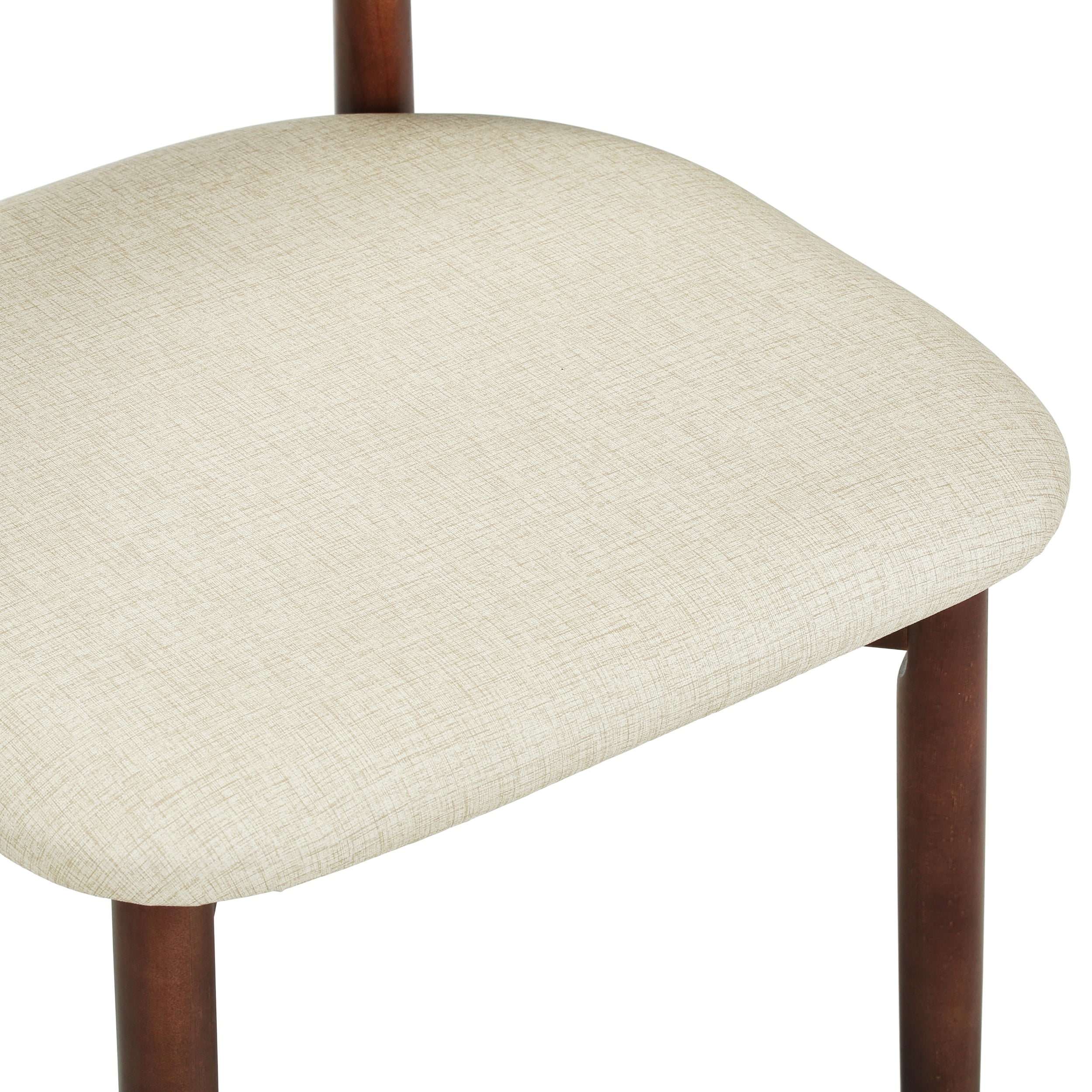 Sable Dining Chair with Leather Seats and Rubberwood Legs