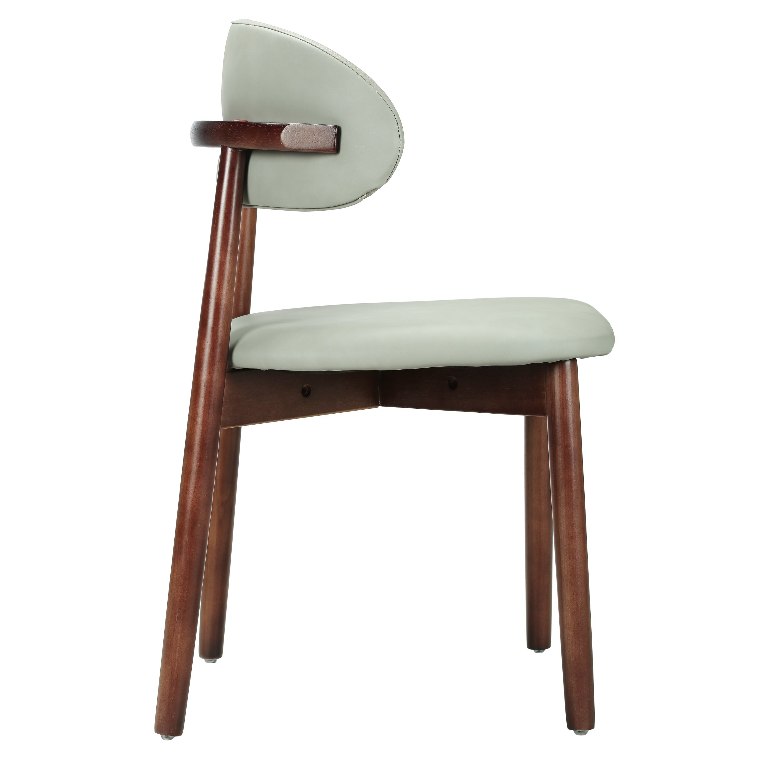 Sable Dining Chair with Leather Seats and Rubberwood Legs