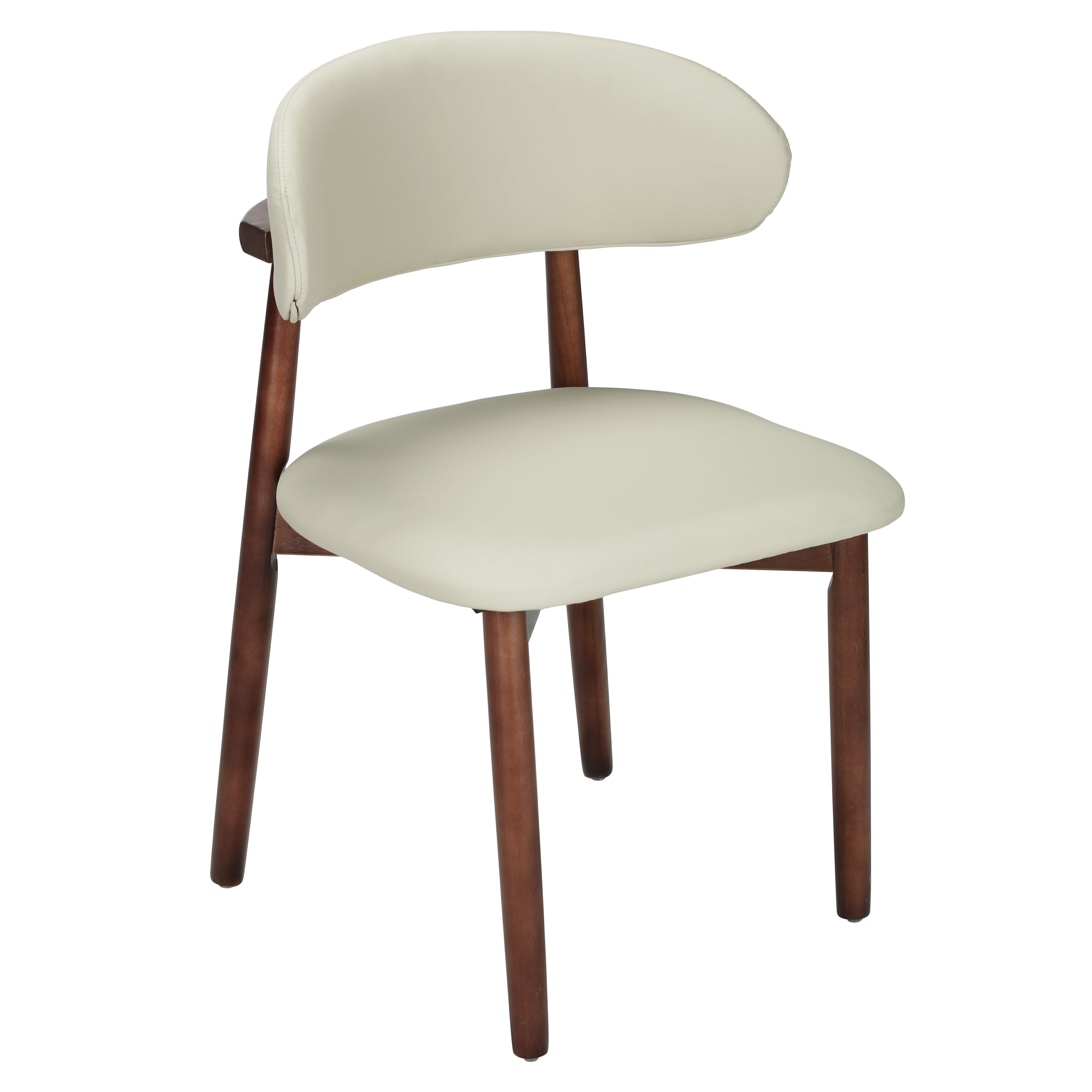 Sable Dining Chair with Leather Seats and Rubberwood Legs