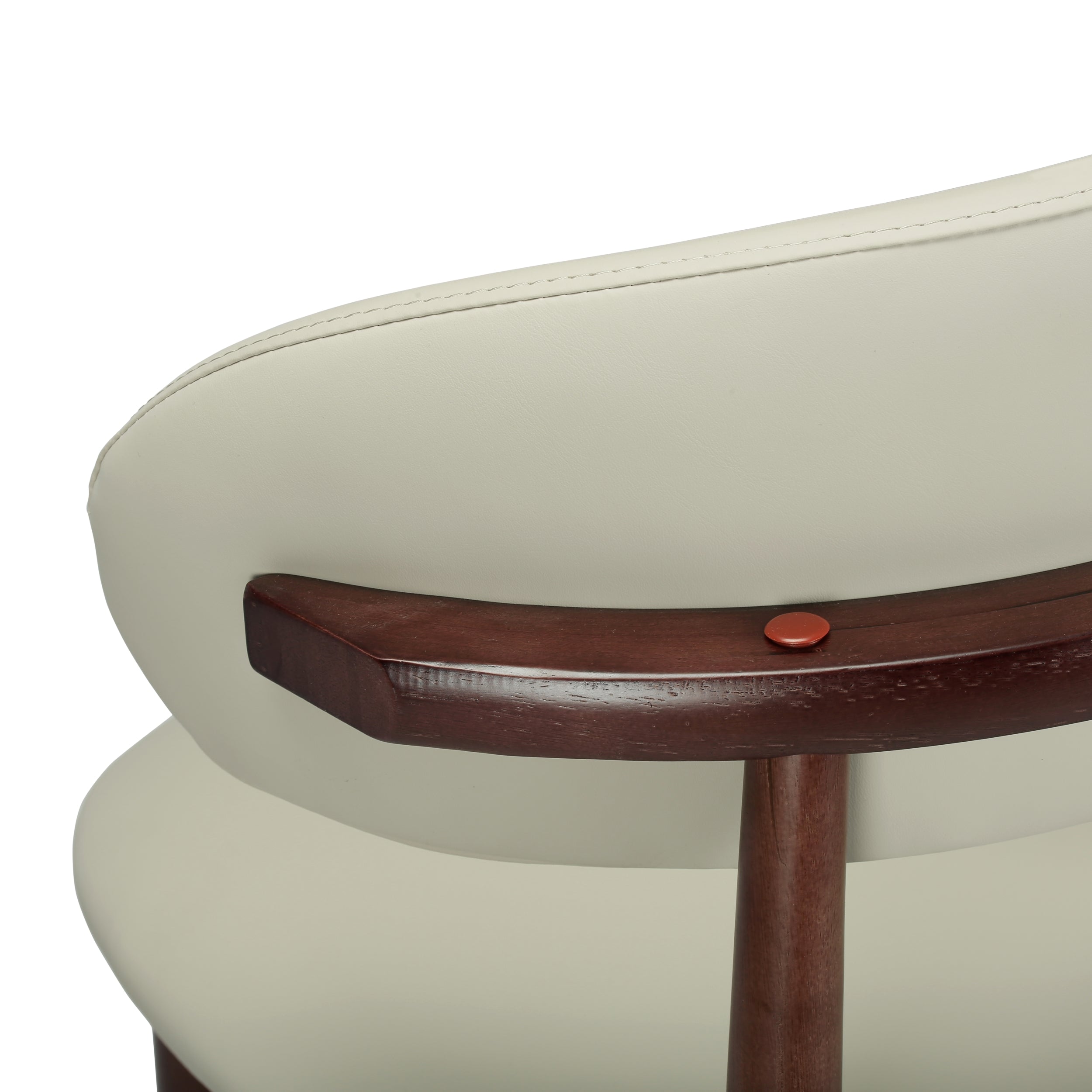 Sable Dining Chair with Leather Seats and Rubberwood Legs
