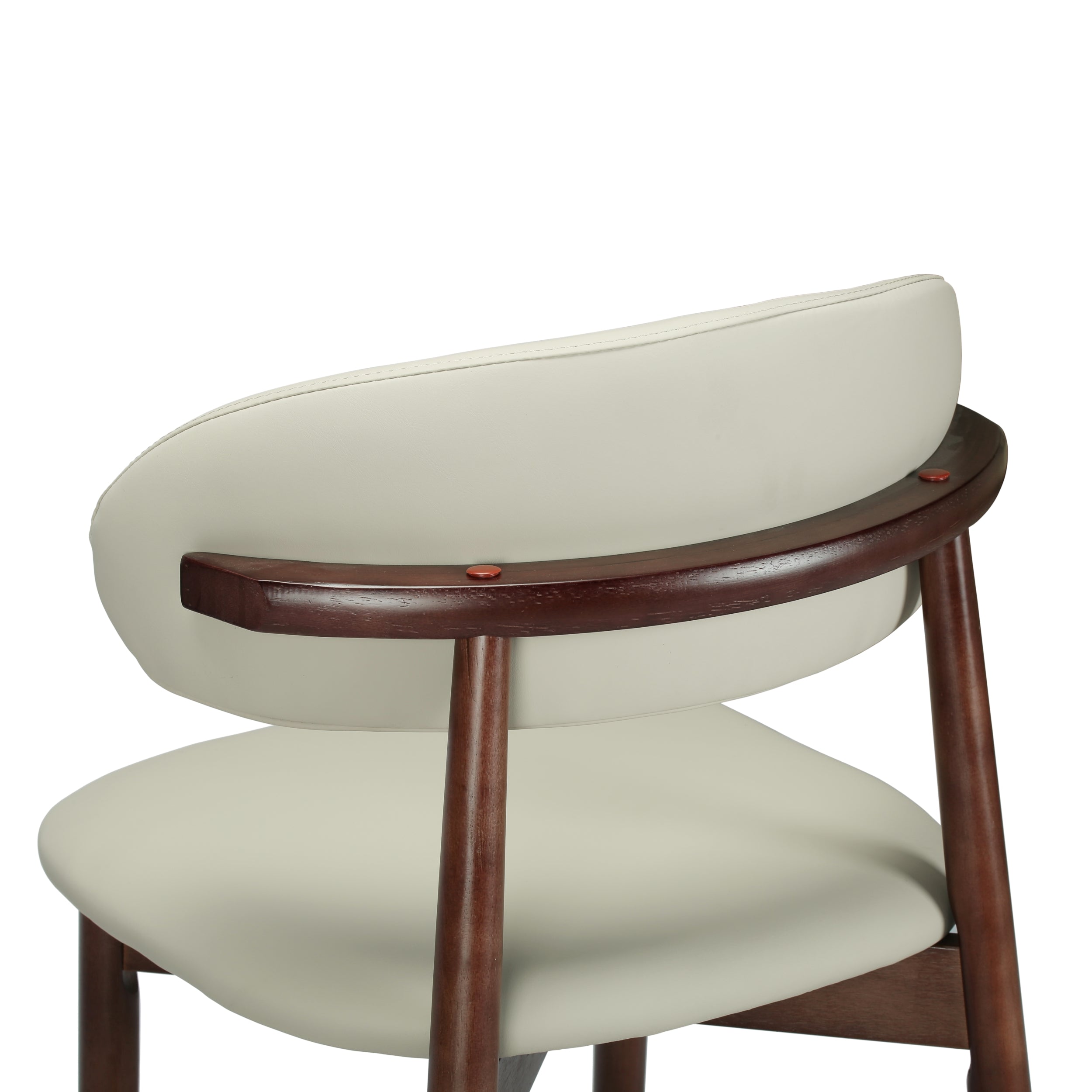 Sable Dining Chair with Leather Seats and Rubberwood Legs