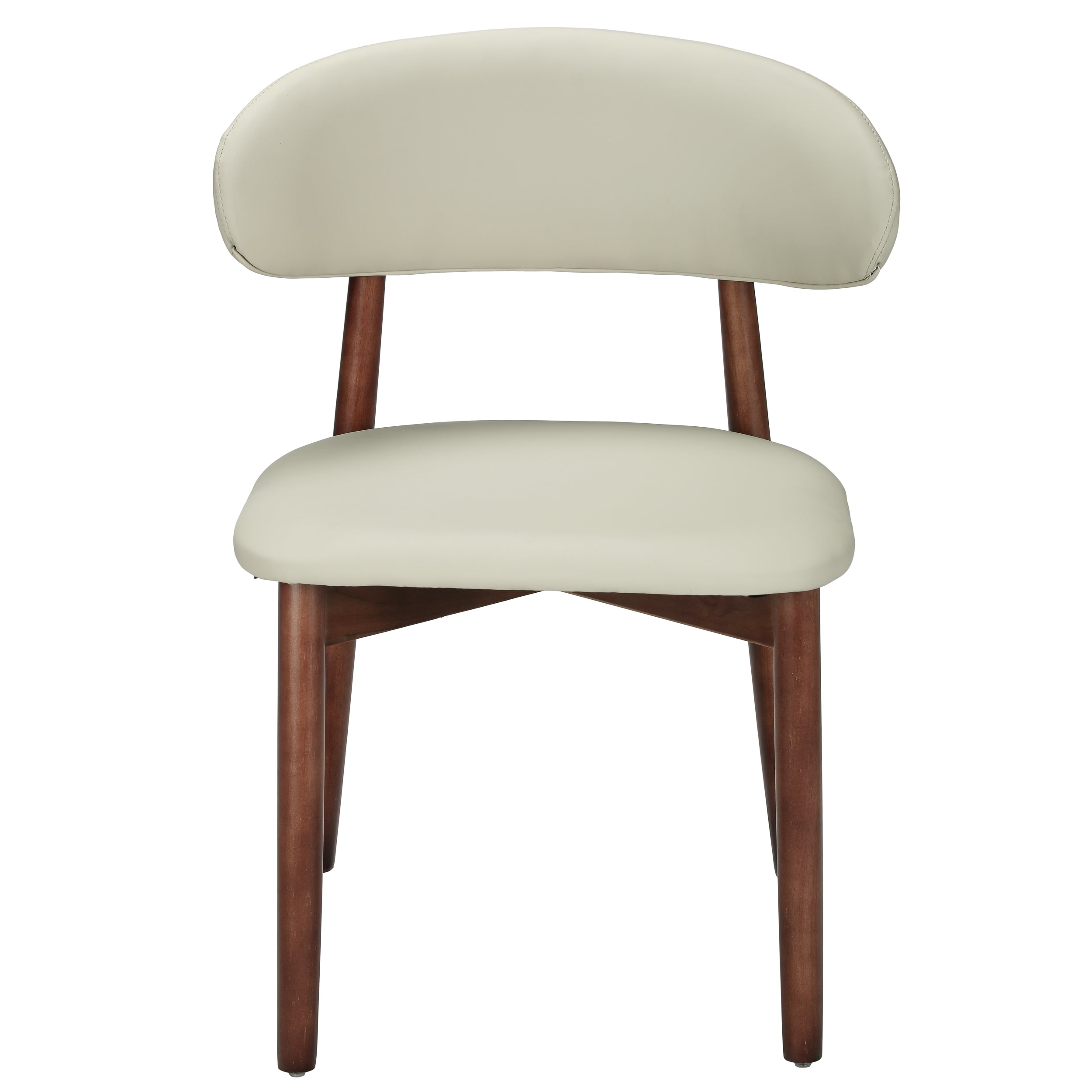 Sable Dining Chair with Leather Seats and Rubberwood Legs