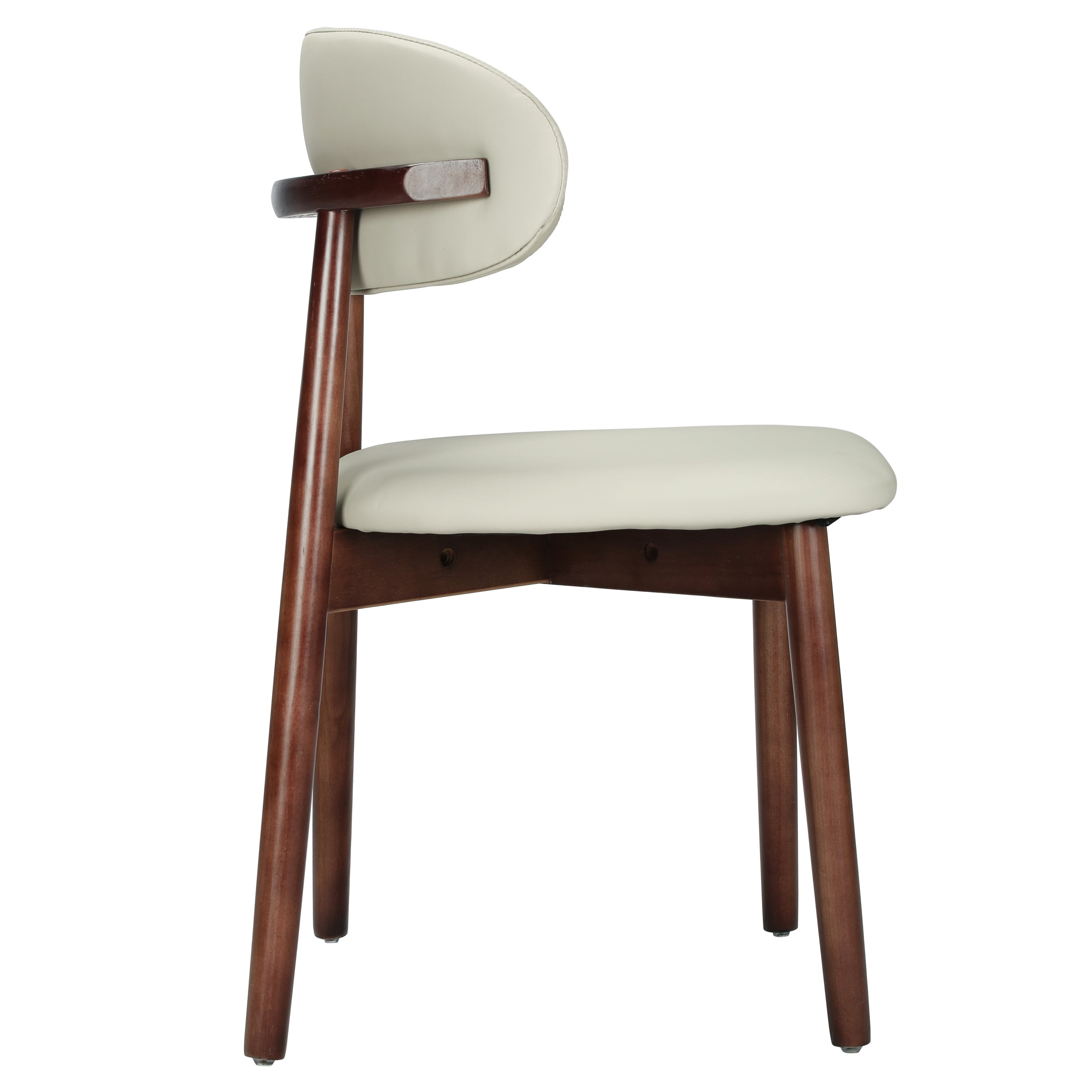 Sable Dining Chair with Leather Seats and Rubberwood Legs