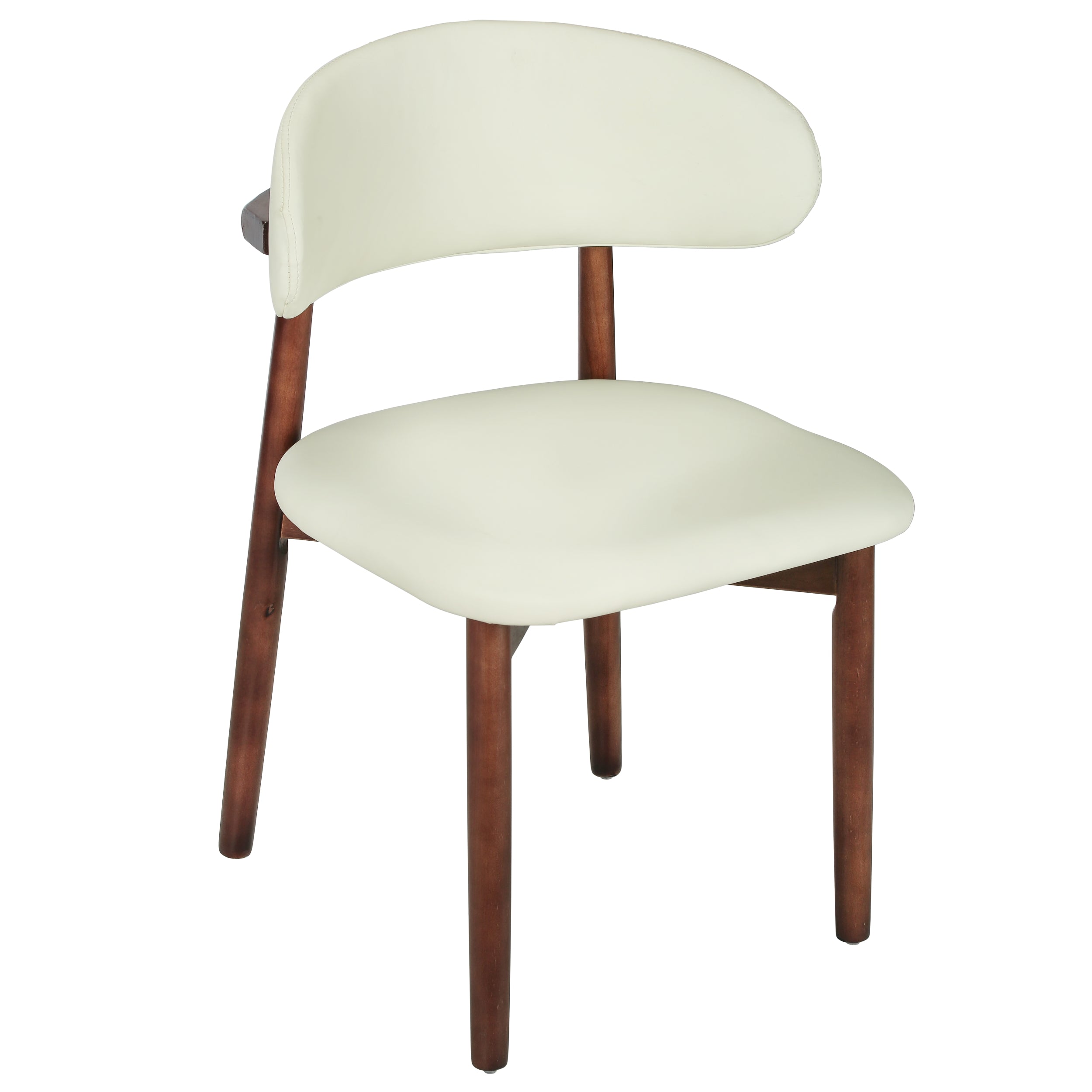 Sable Dining Chair with Leather Seats and Rubberwood Legs