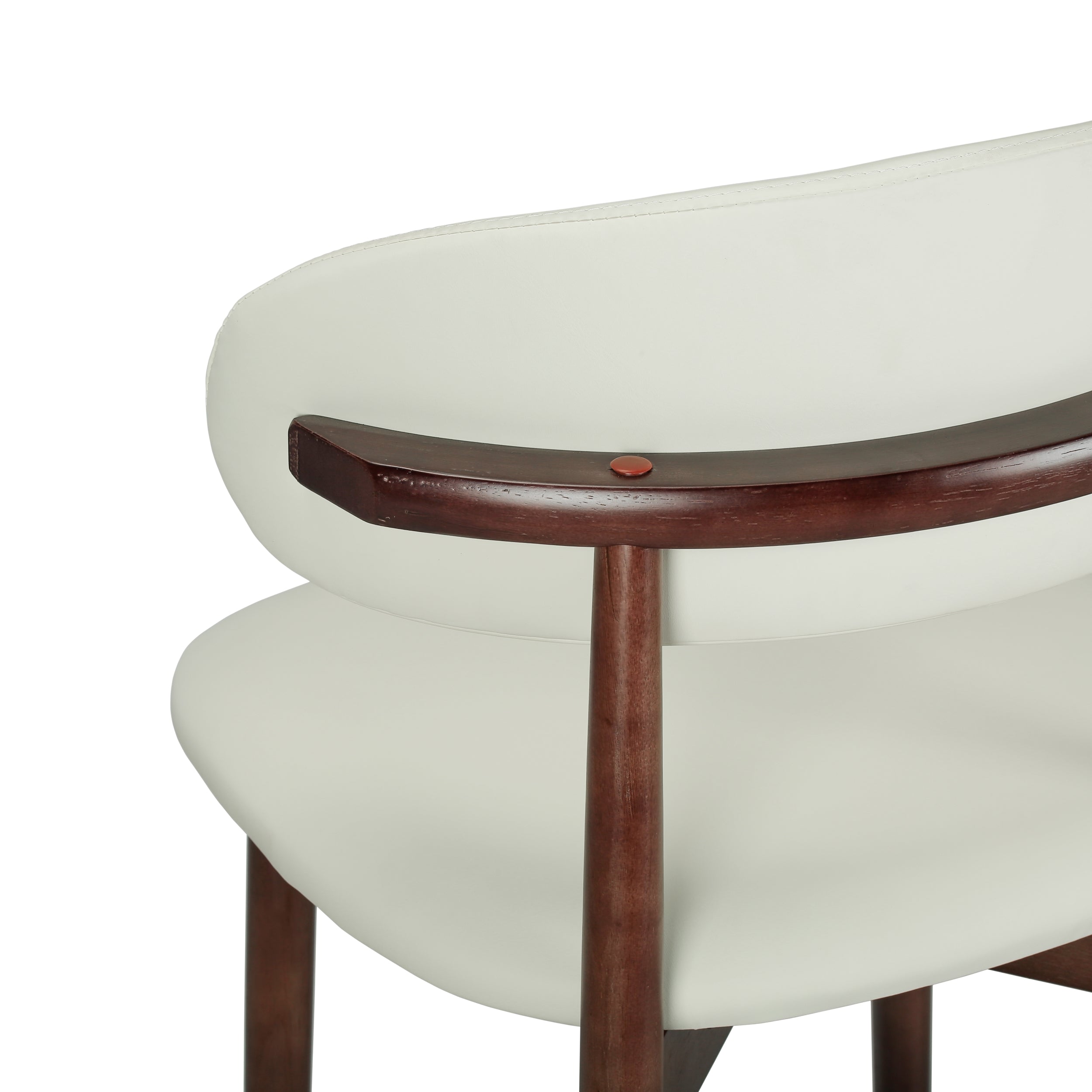Sable Dining Chair with Leather Seats and Rubberwood Legs