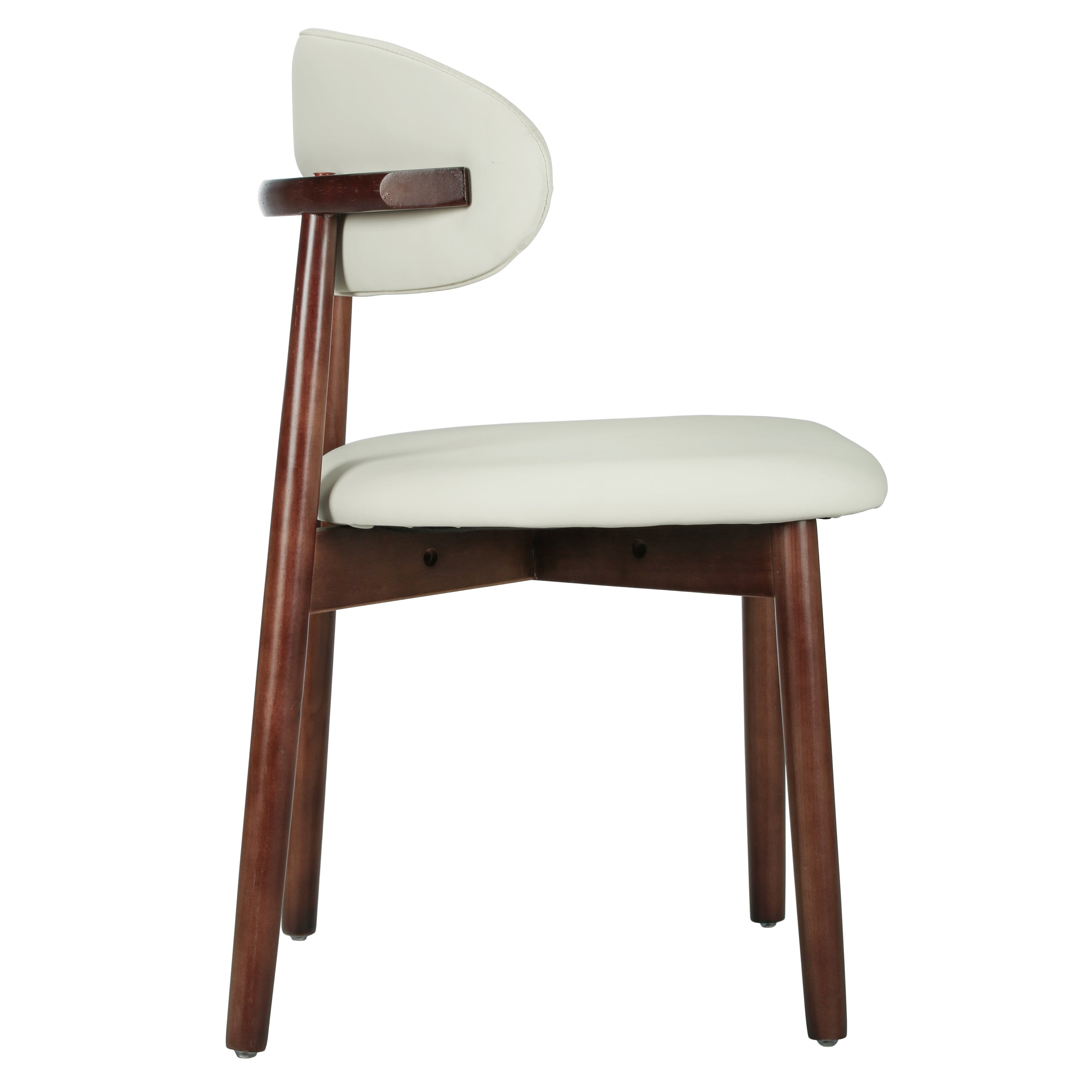 Sable Dining Chair with Leather Seats and Rubberwood Legs