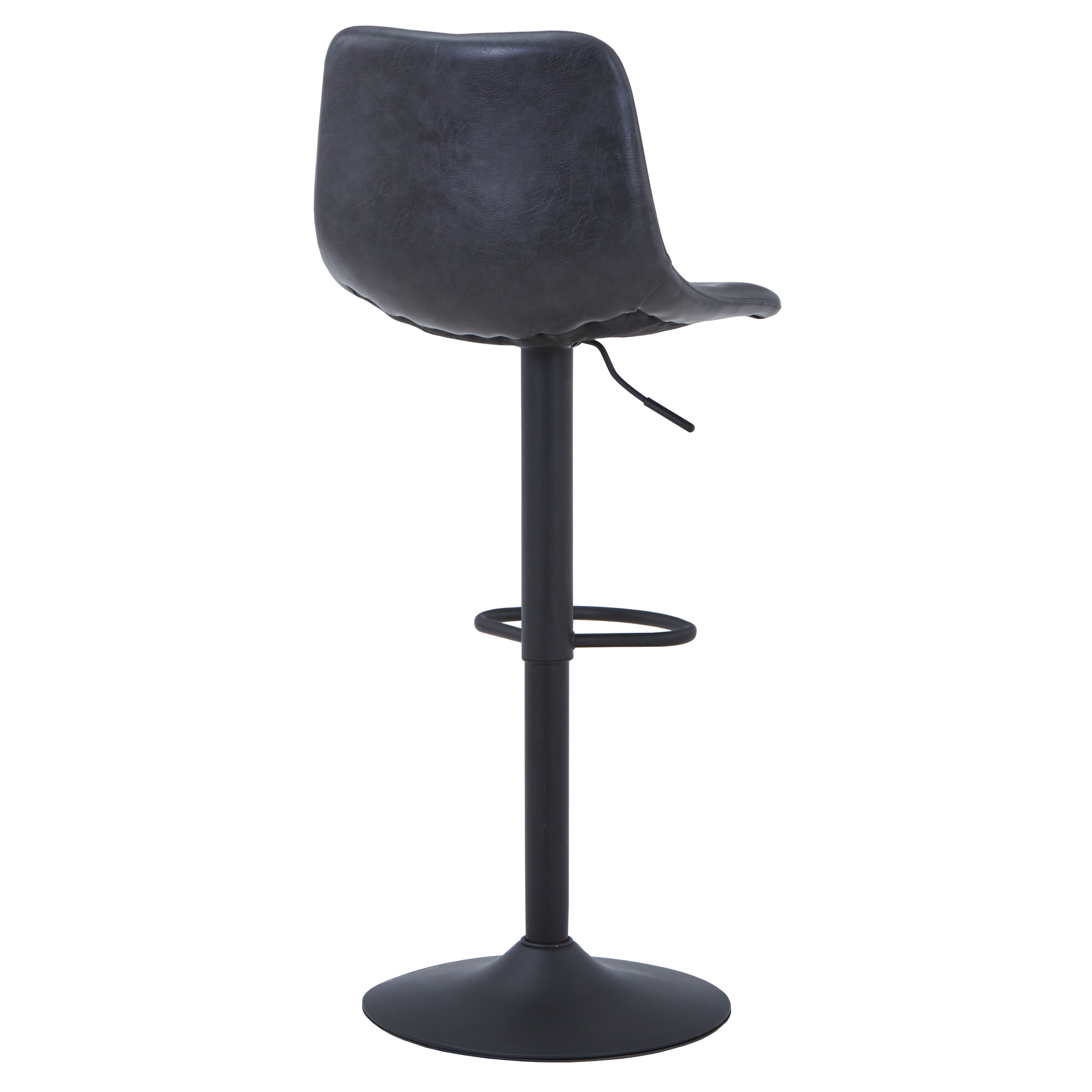 Tilbury Modern Adjustable Bar Stool with Footrest and 360-Degree Swivel